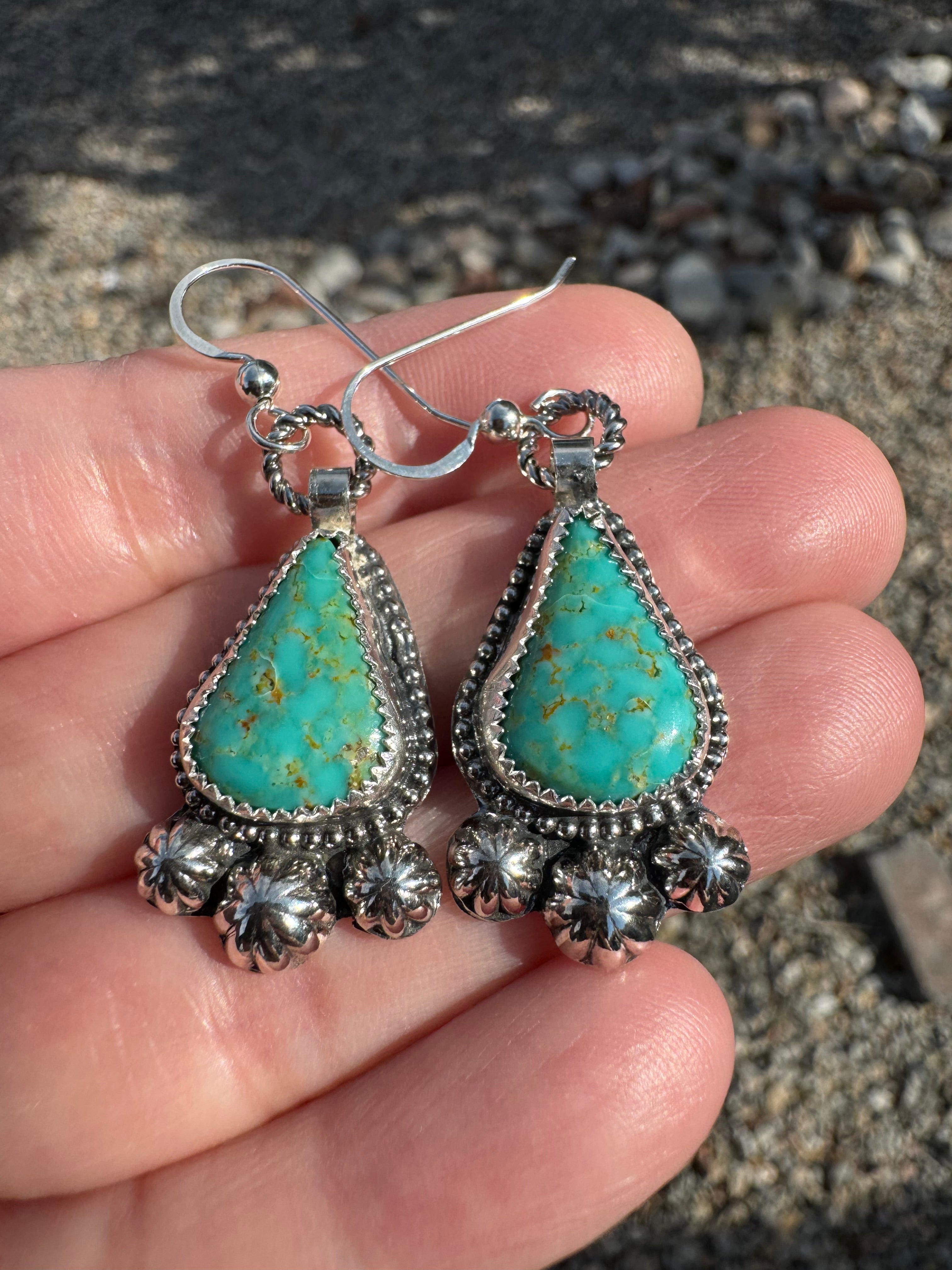 Sonoran Turquoise Concho Squash Blossom Set