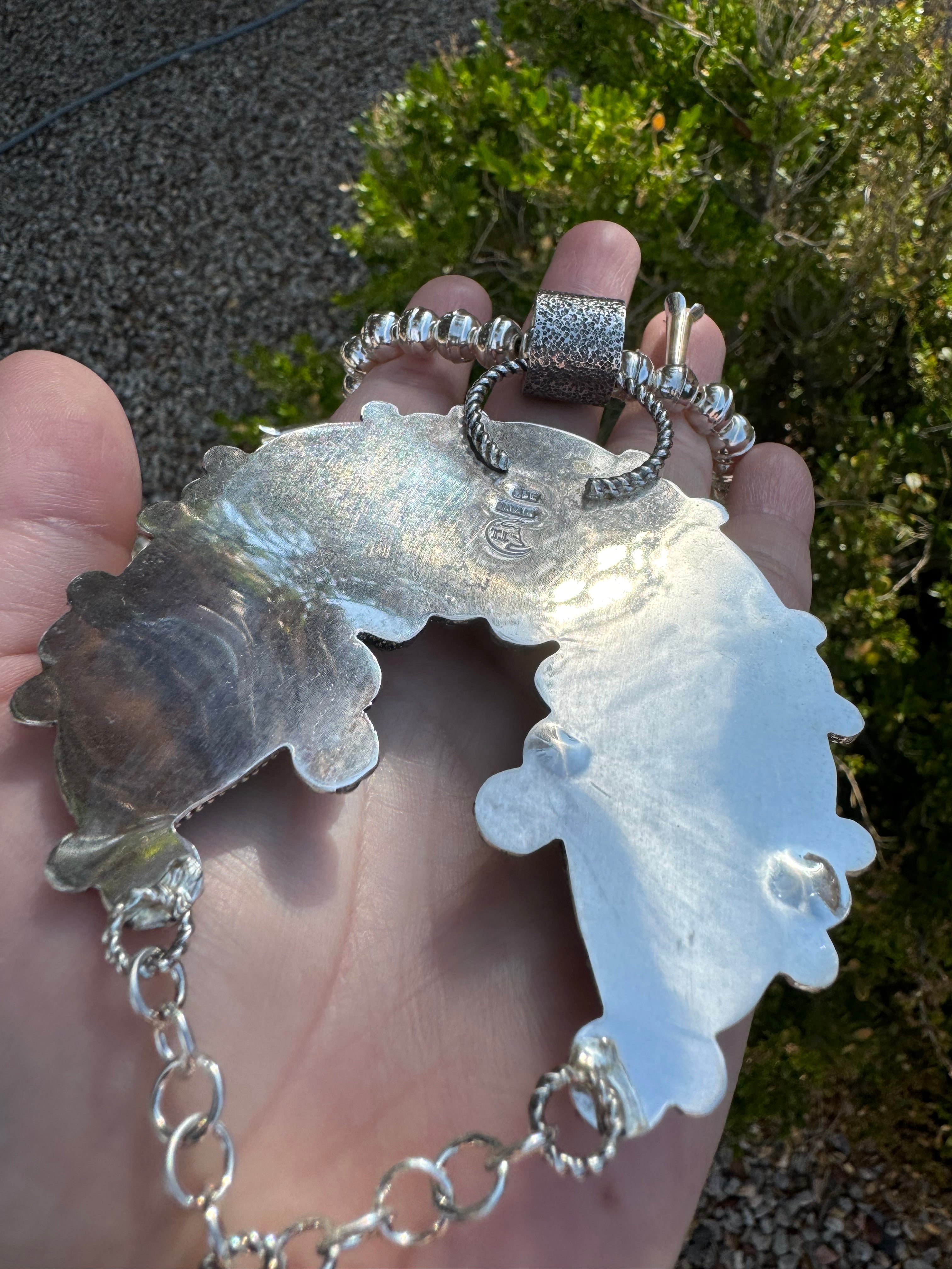 Sonoran Turquoise Concho Squash Blossom Set