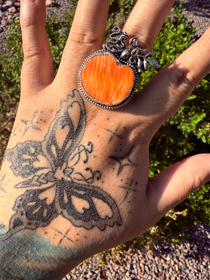 Large Pumpkin Ring (Adjustable sz 6-13)