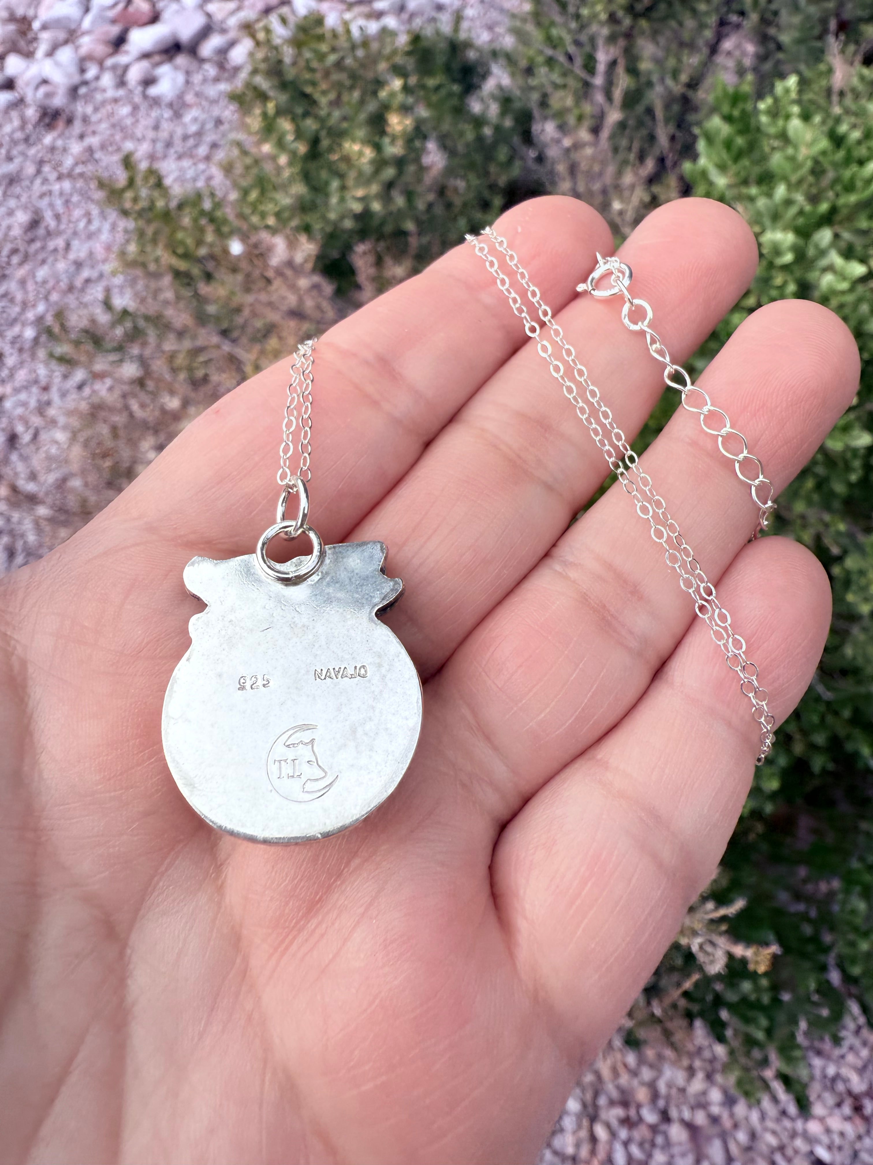 Small Kingman Turquoise Pumpkin Necklace (1)