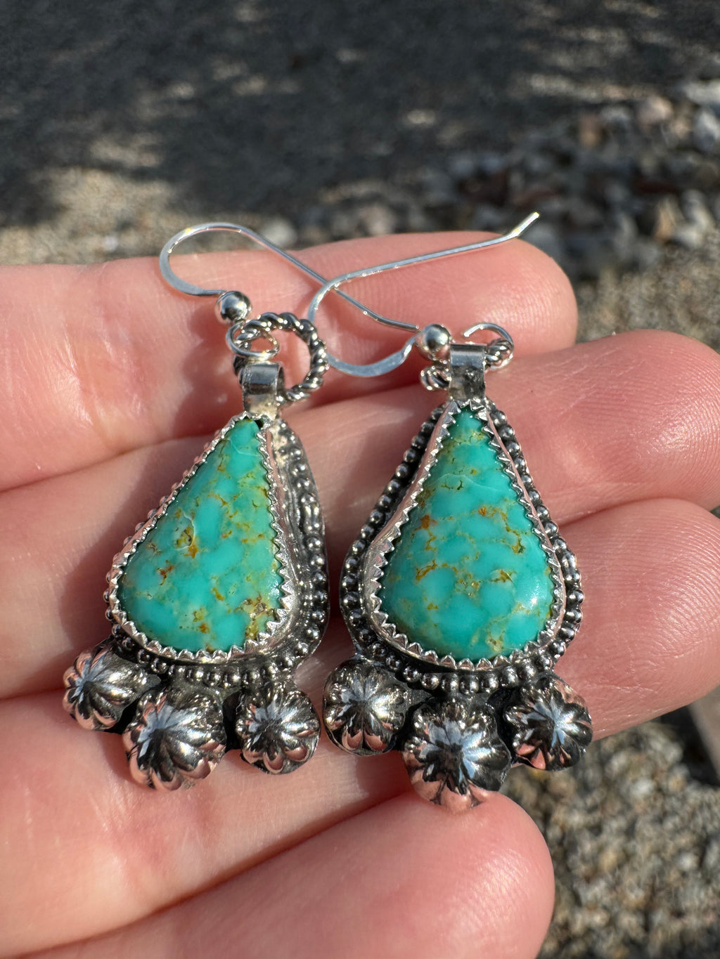 Sonoran Turquoise Concho Squash Blossom Set