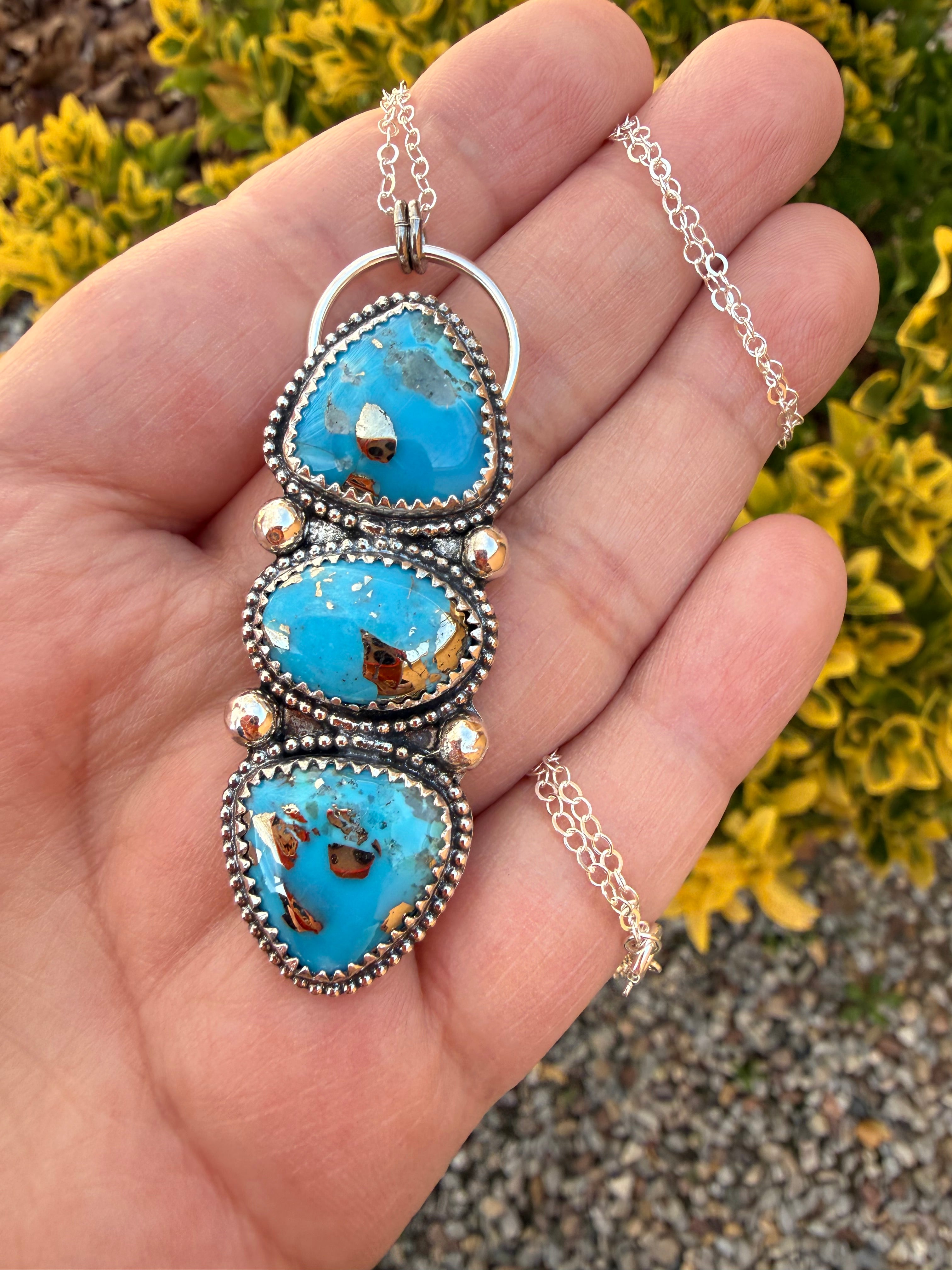 P. Blue Turquoise Necklace
