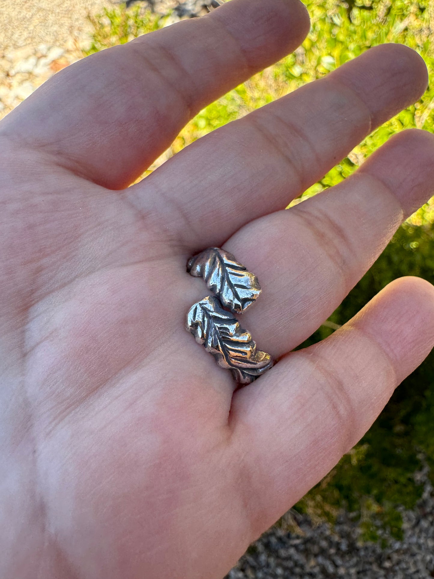 Chunky Labradorite Ring (Adjustable Size 11 and under)