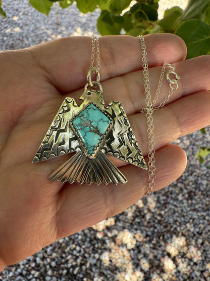 Carico Lake Turquoise Thunderbird Necklace