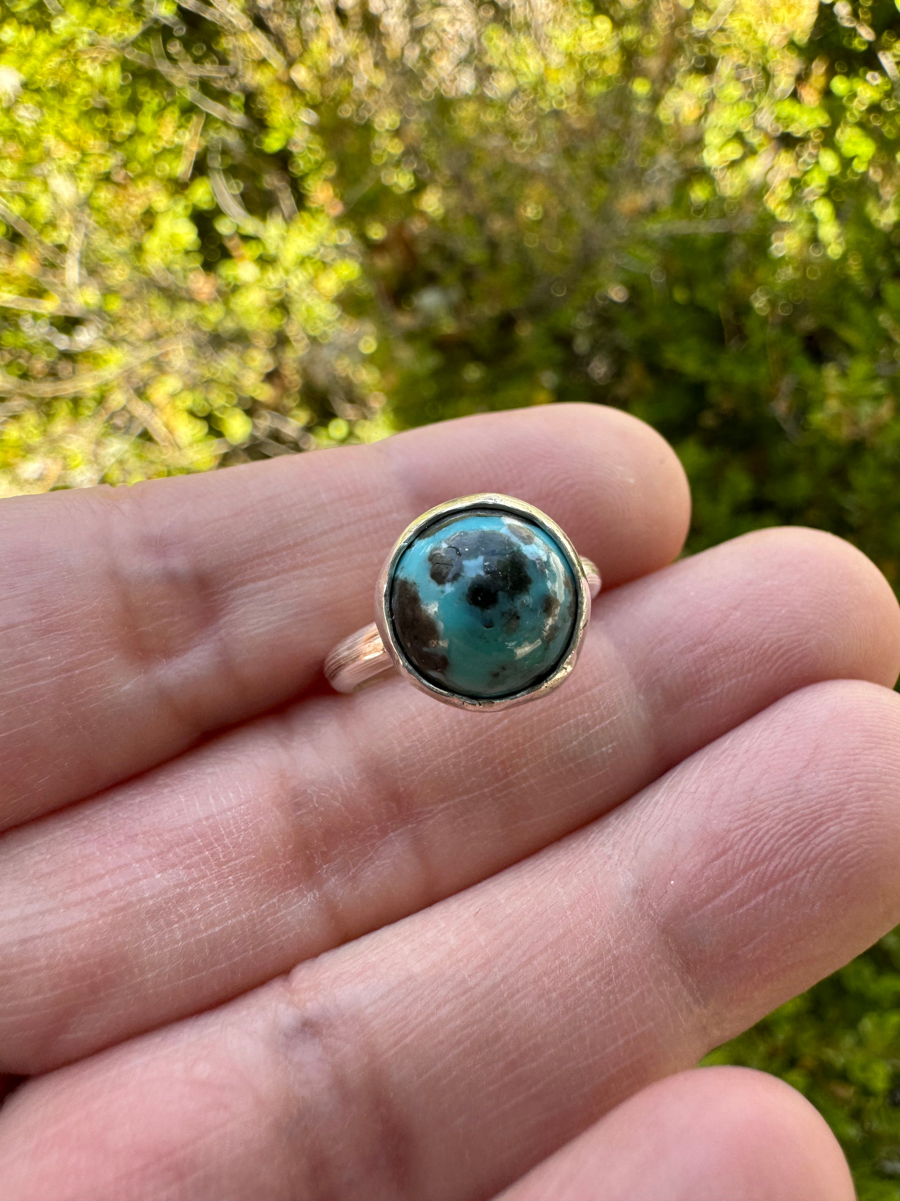 Turquoise Round Ring (Sz 5)