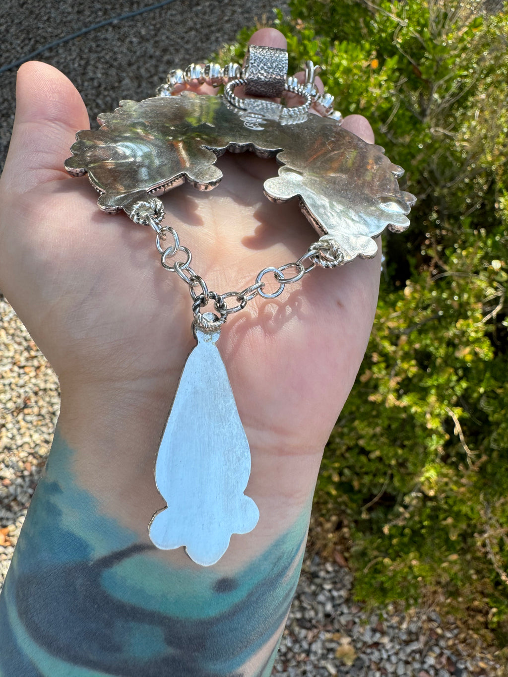 Sonoran Turquoise Concho Squash Blossom Set