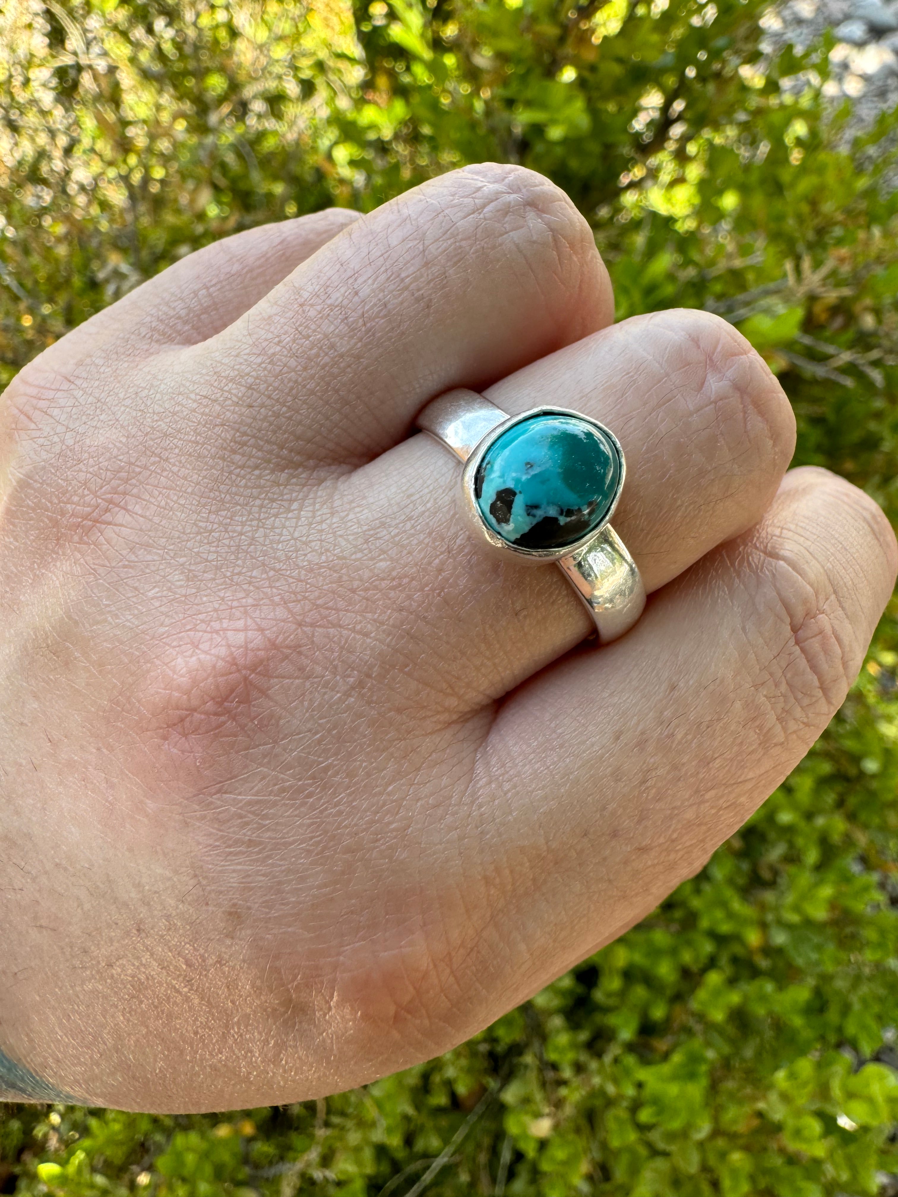 Turquoise Oval Ring (Sz 12)