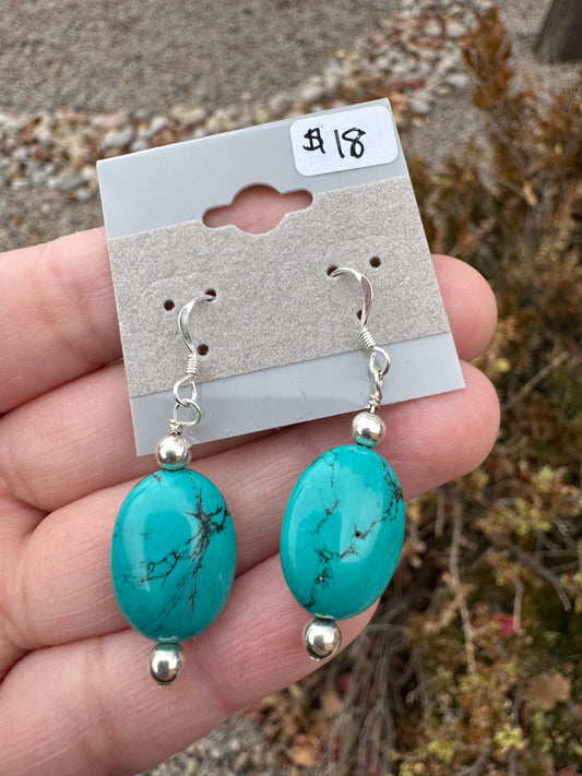 Turquoise Wire-wrapped Earrings (8)