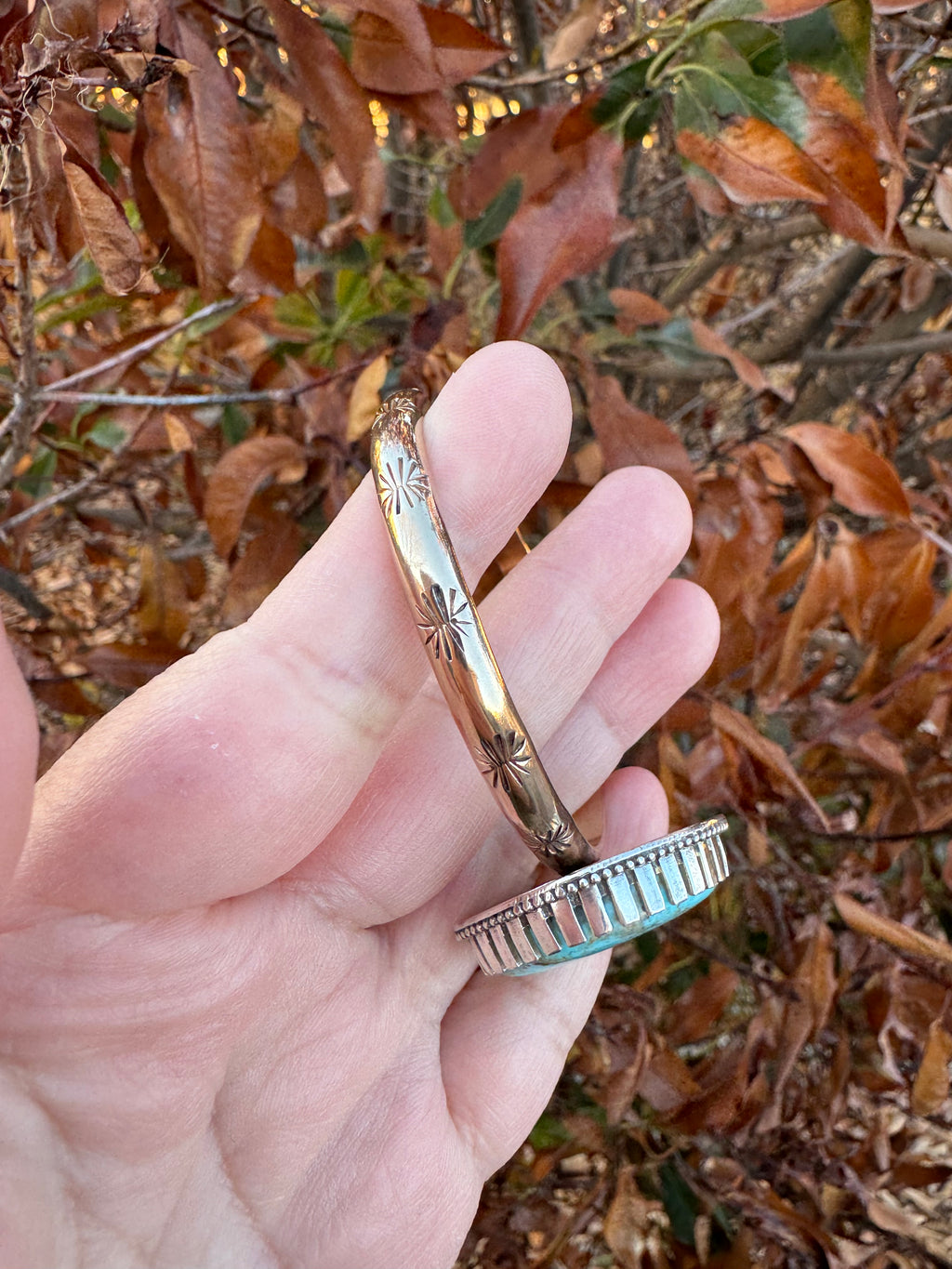 Kingman Turquoise Moon Bracelet