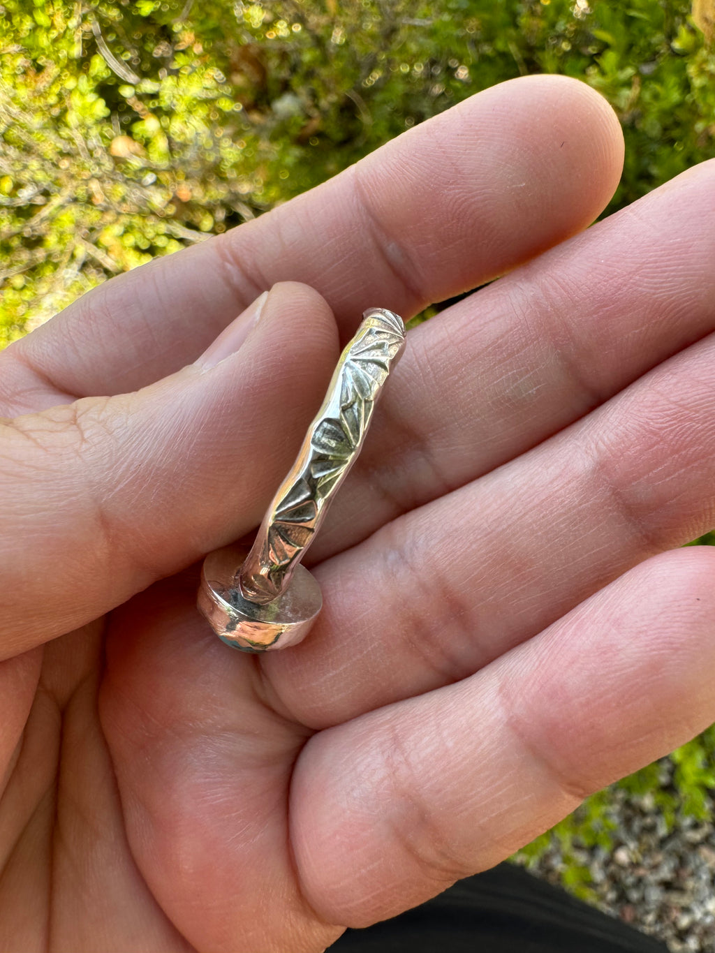 Turquoise Round Ring (Sz 14)