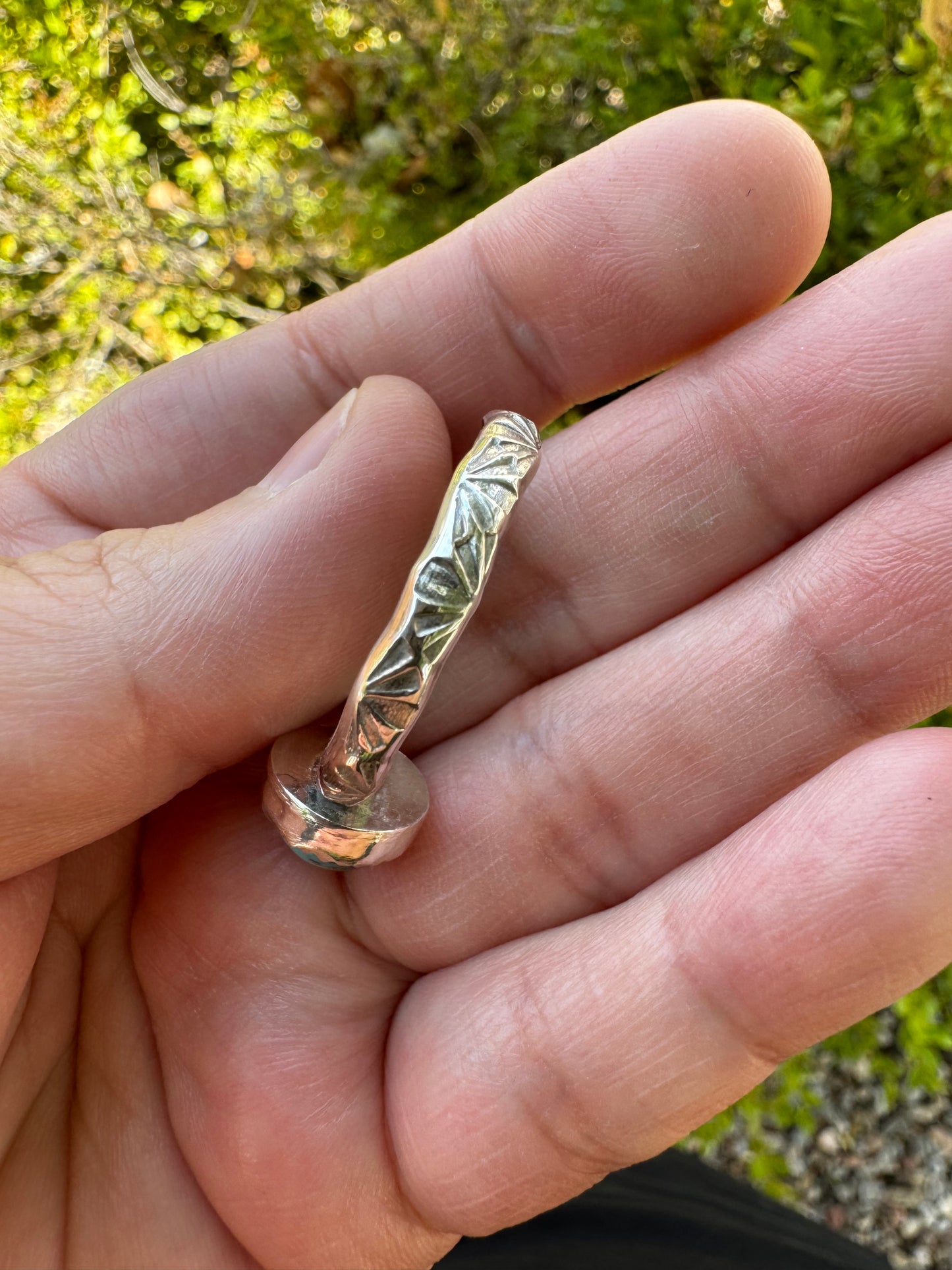 Turquoise Round Ring (Sz 14)