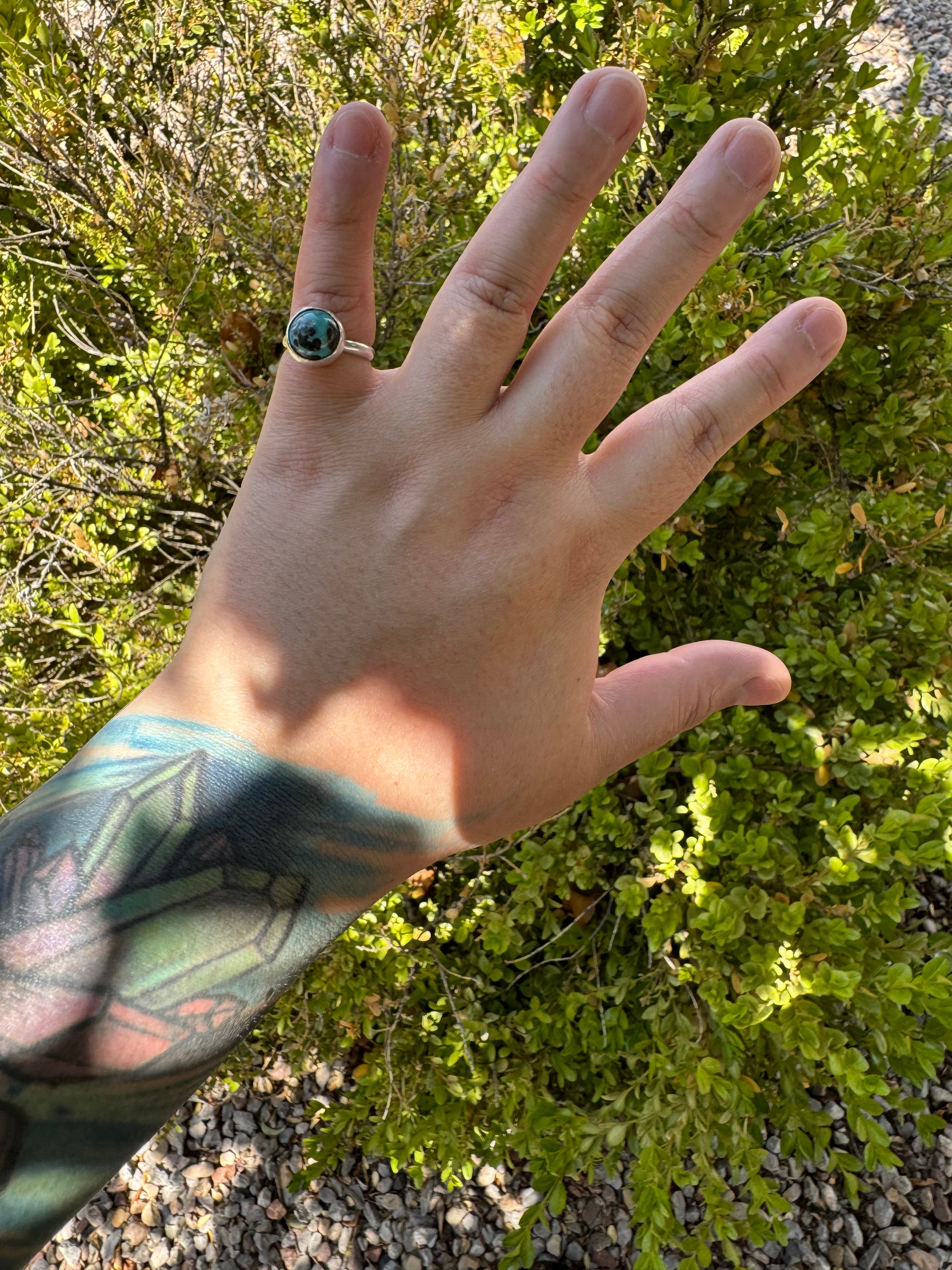 Turquoise Round Ring (Sz 5)