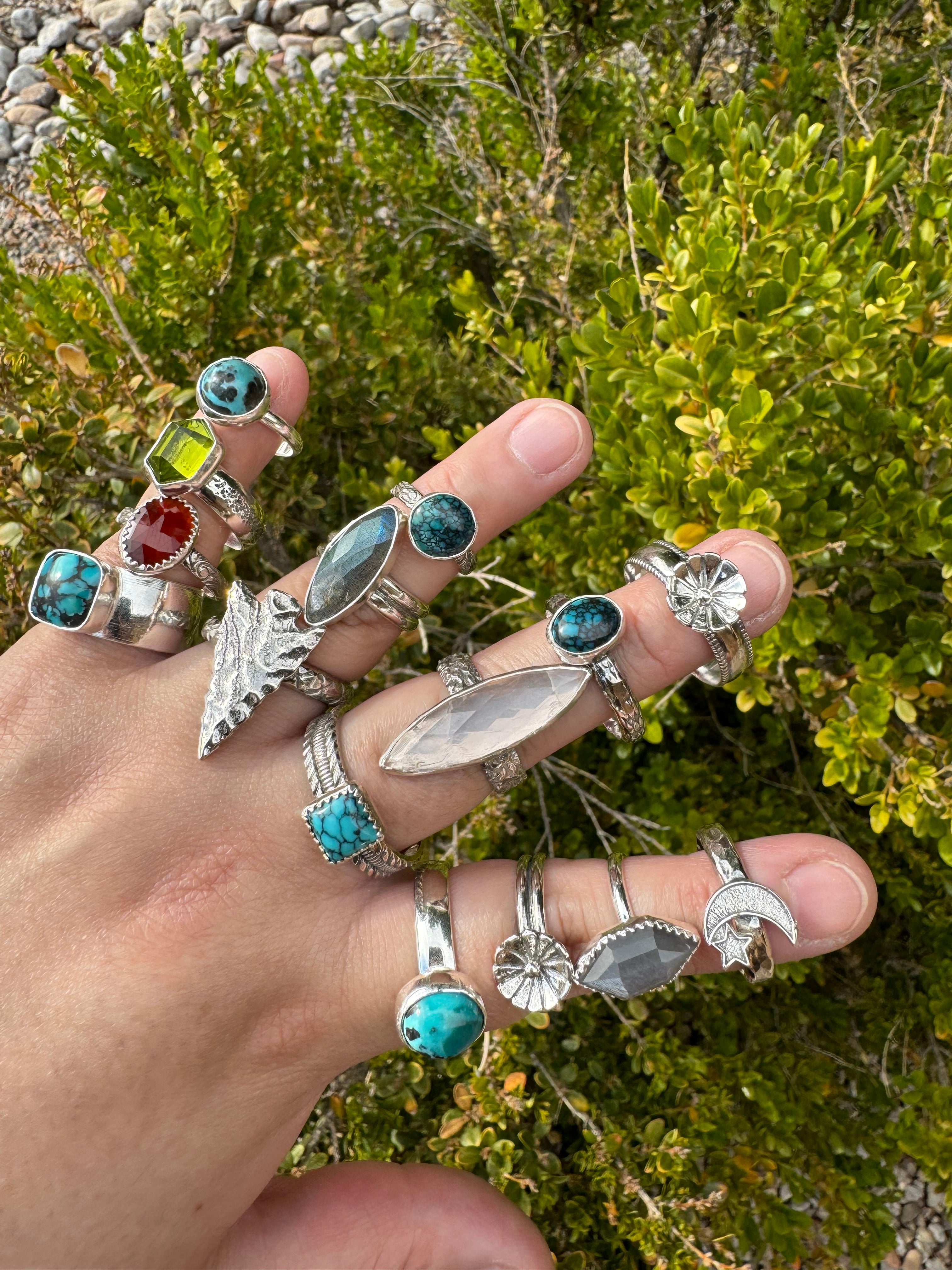 Turquoise Oval Ring (Sz 12)