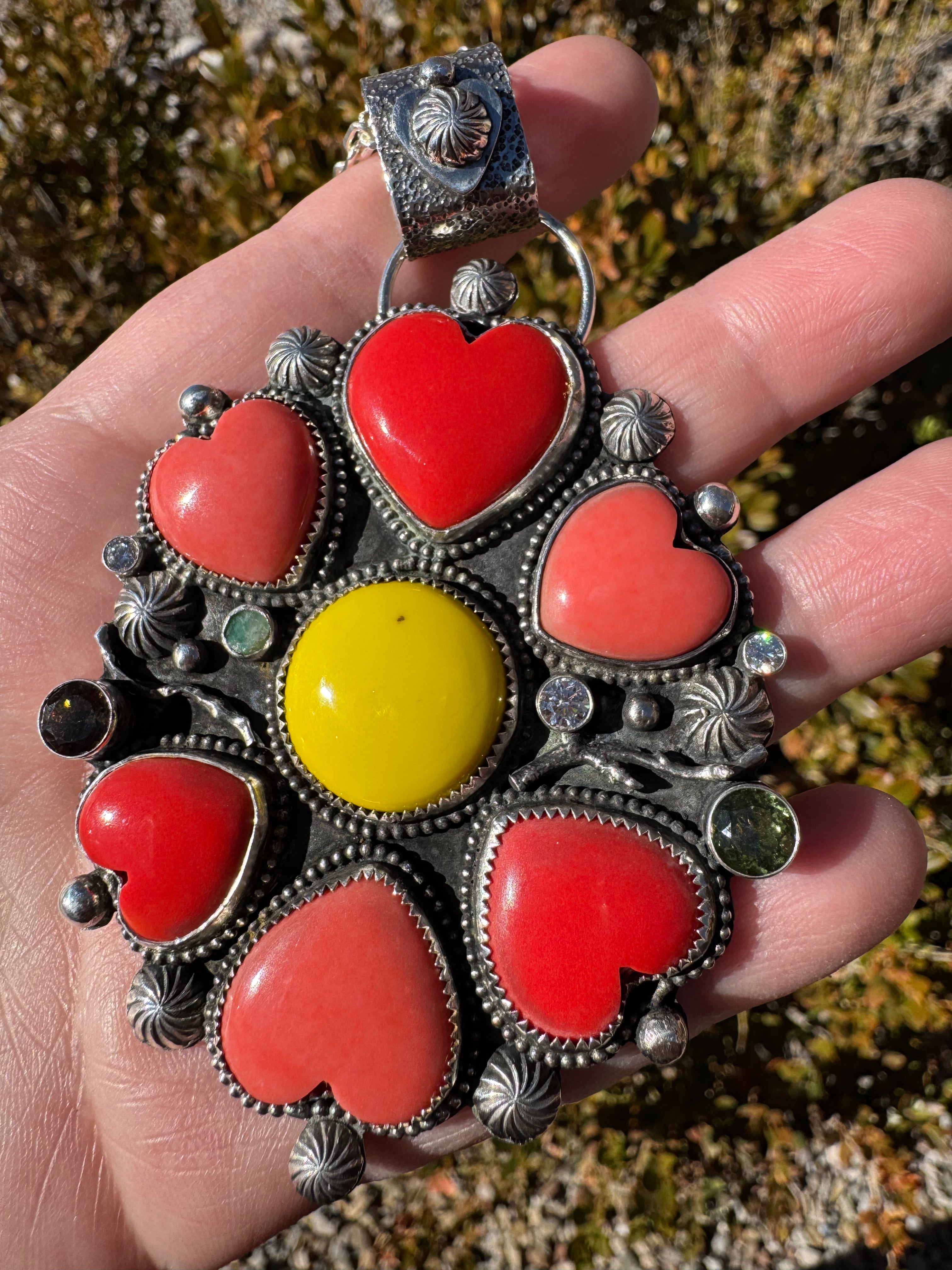 Self-Portrait: Rosarita Floral Pendant