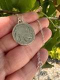 Buffalo Nickel Necklace (Heads)
