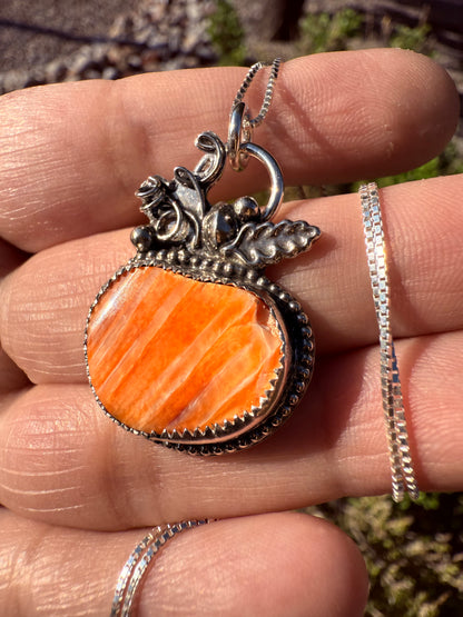 Small Pumpkin Necklace (2)