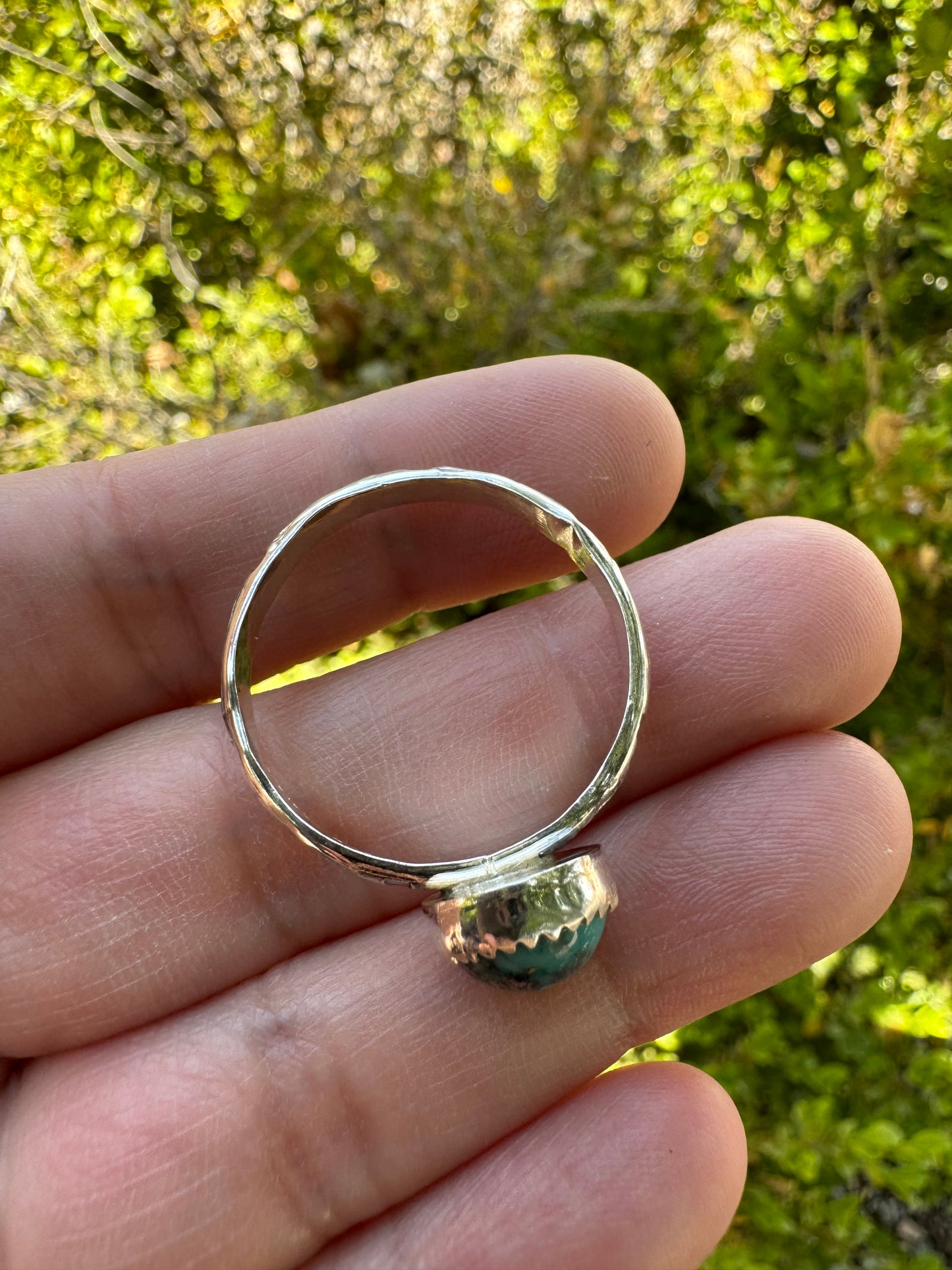 Turquoise Round Ring (Sz 14)