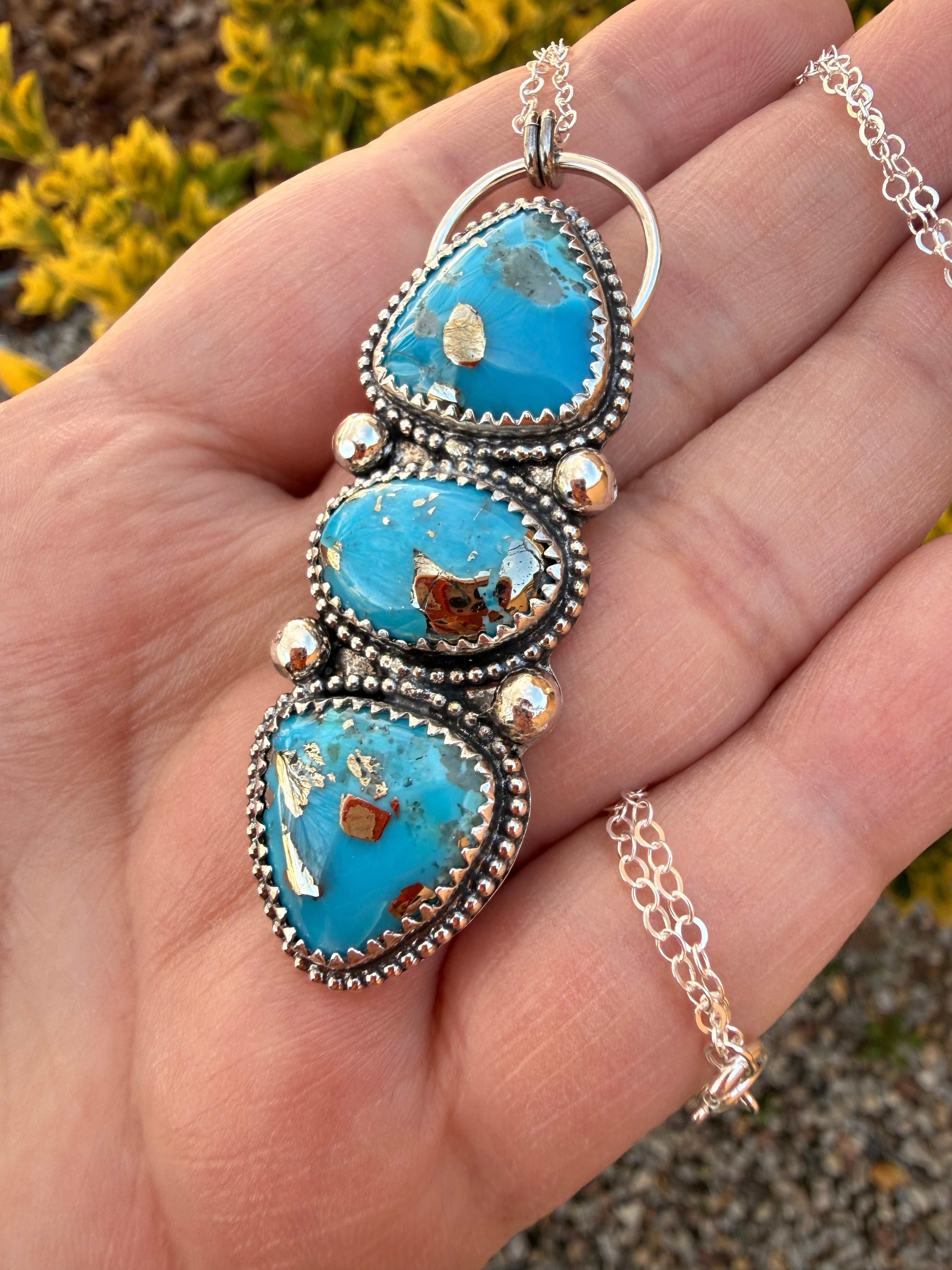 P. Blue Turquoise Necklace