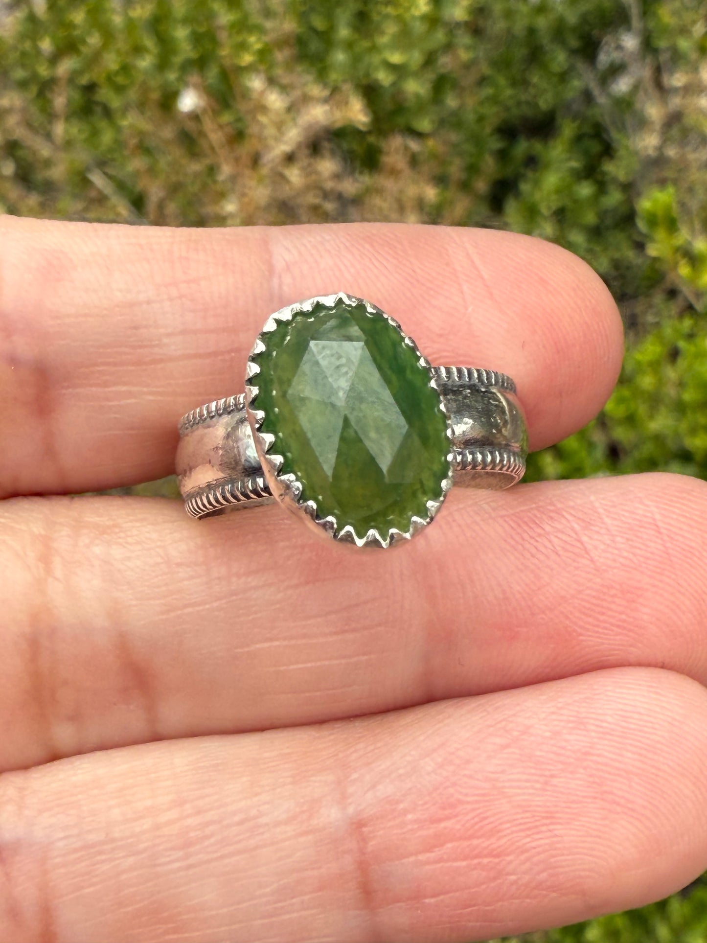 Grossular Garnet Ring (Sz 8)