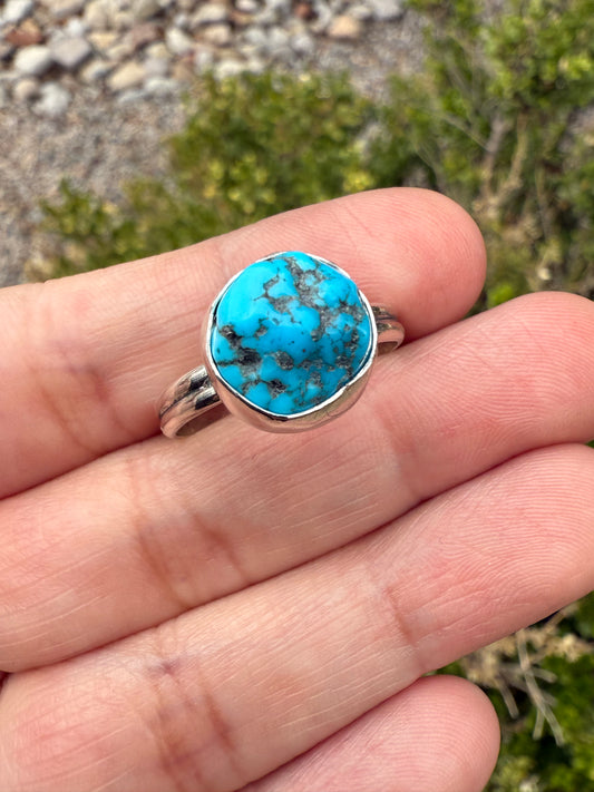 Kingman Turquoise Nugget Ring (Sz 10.25)