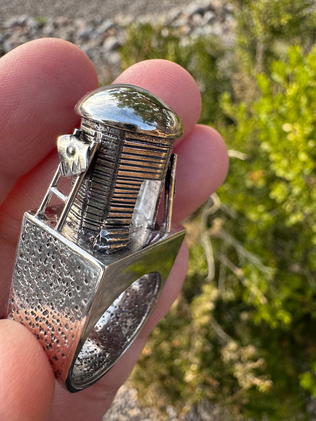 Hogan Hollow Form Ring (Sz 7-8)