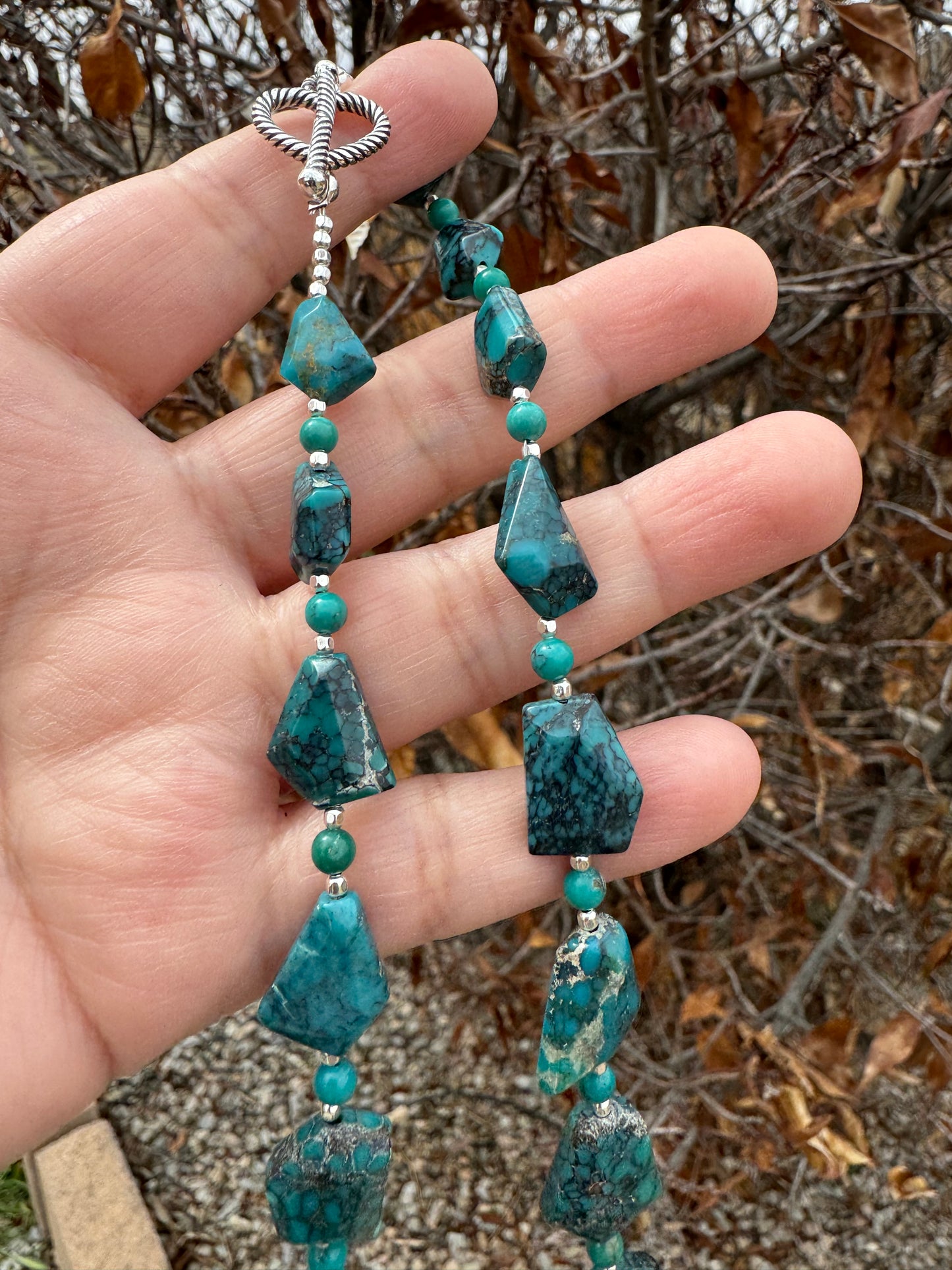 Geometric Turquoise Necklace