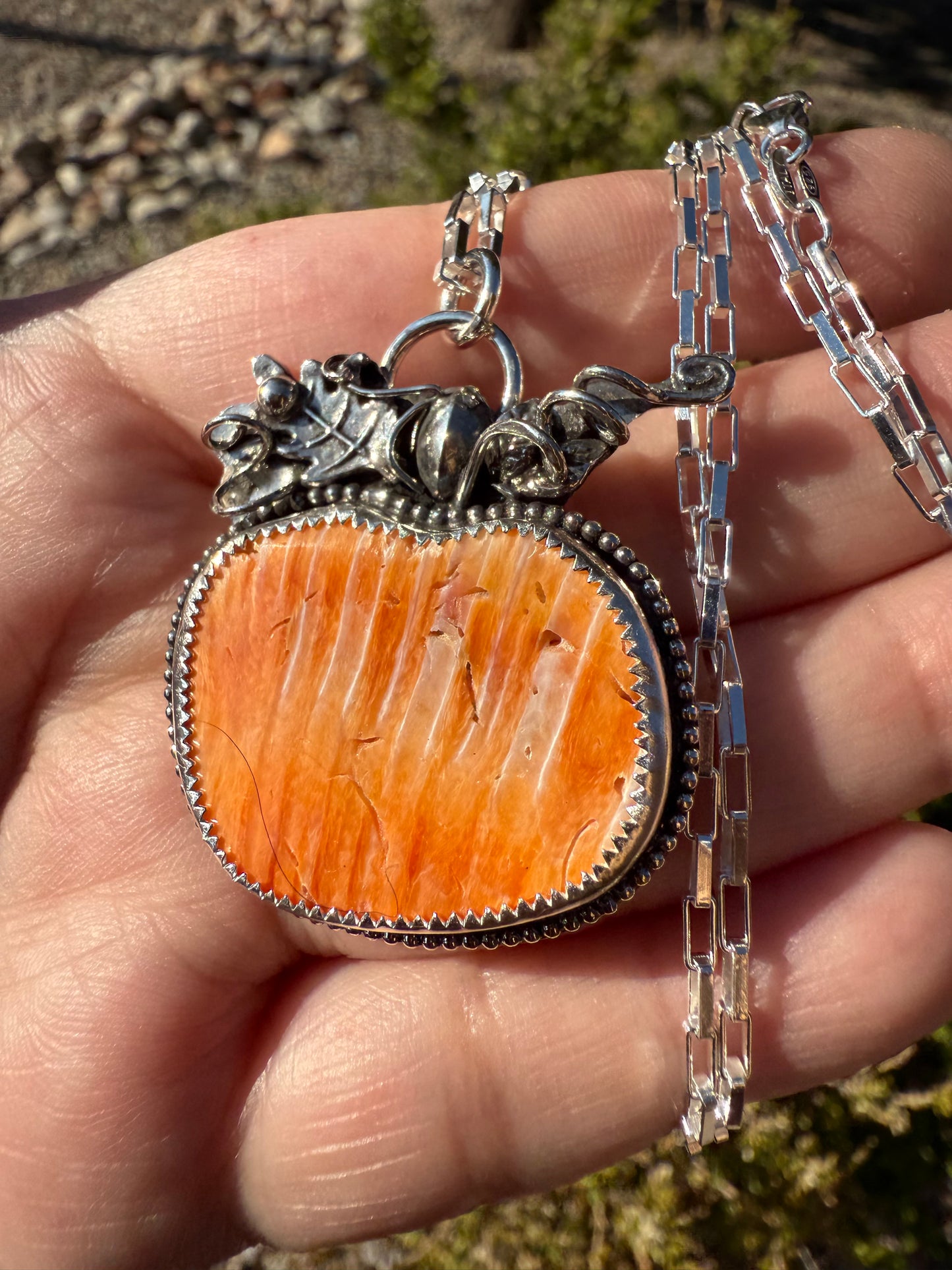 Large Pumpkin Necklace (1)