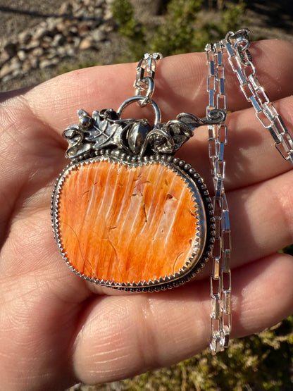 Large Pumpkin Necklace (1)