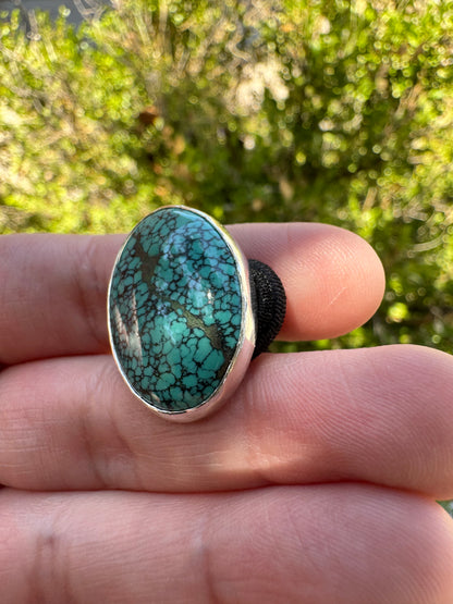 Hubei Turquoise Hair Tie (oval)