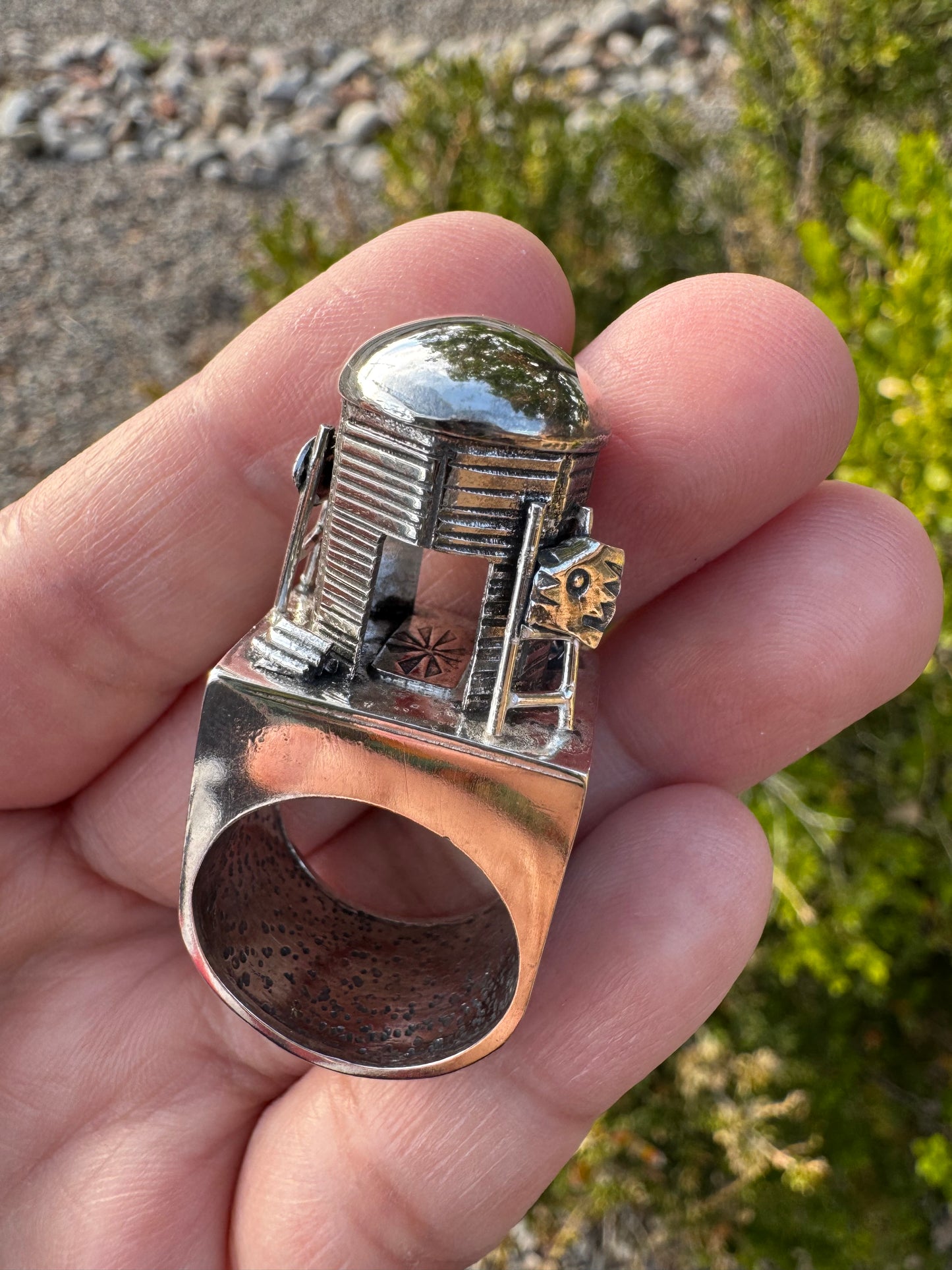 Hogan Hollow Form Ring (Sz 7-8)