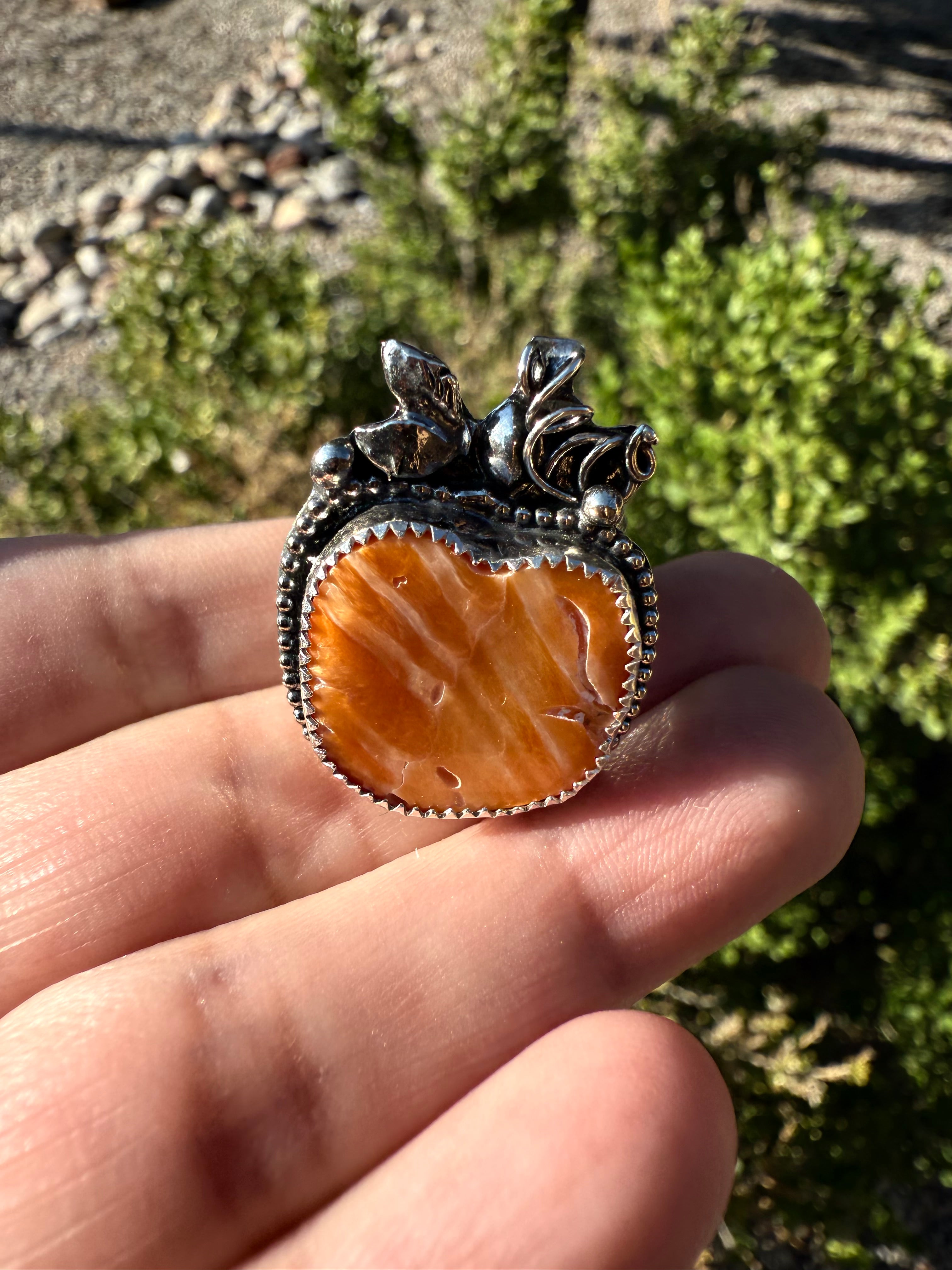 Small Pumpkin Ring (Adjustable sz 3-10)