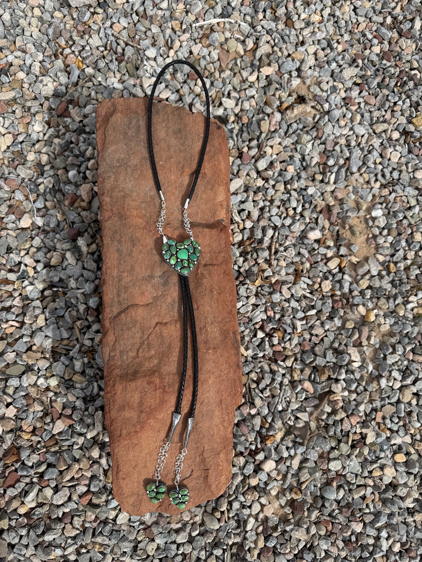 The Turquoise Heart Bolo Tie