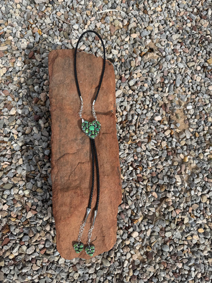 The Turquoise Heart Bolo Tie