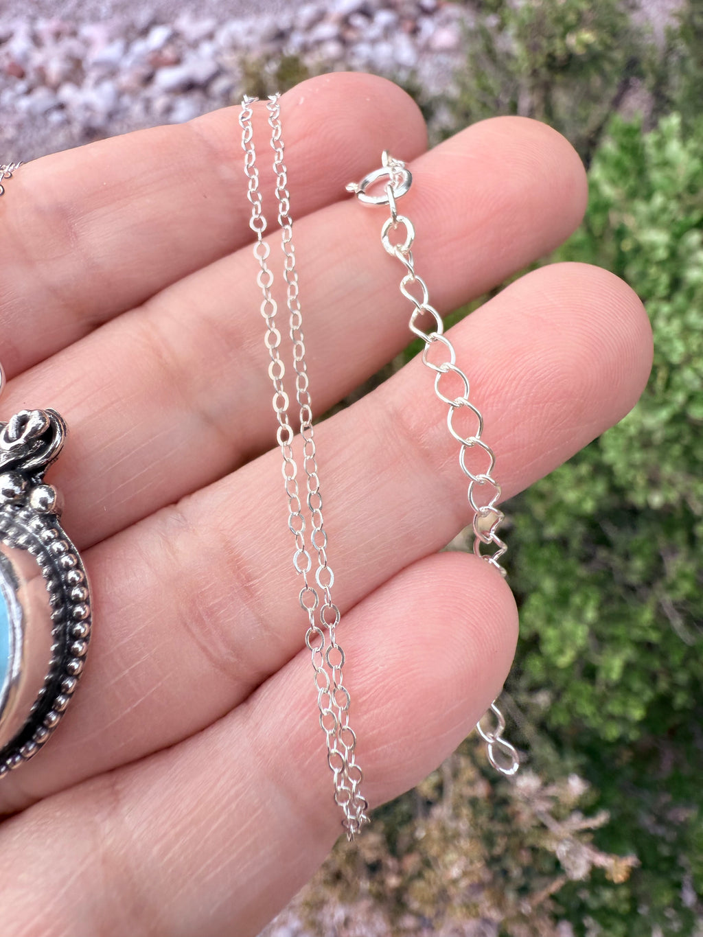 Small Kingman Turquoise Pumpkin Necklace (1)