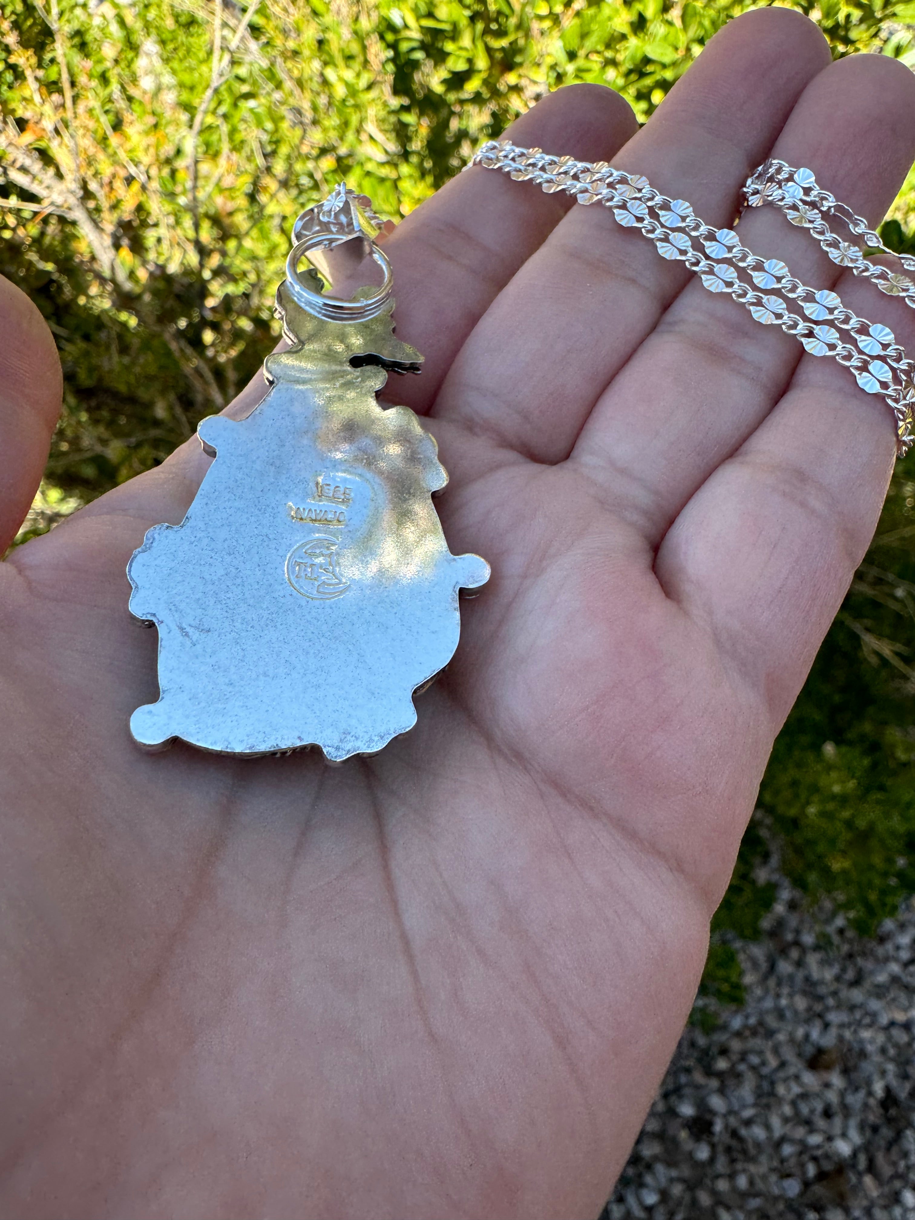 Glow in the Dark Crow Pendant