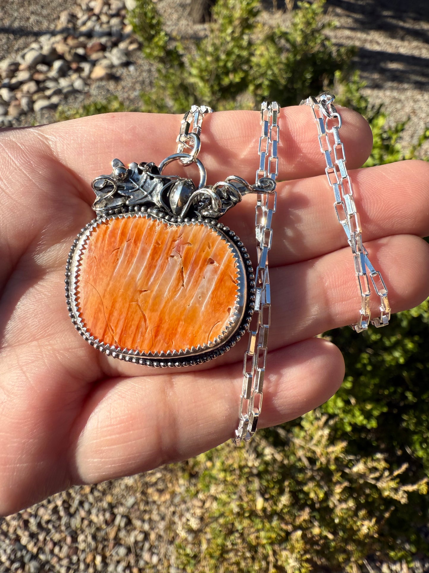 Large Pumpkin Necklace (1)