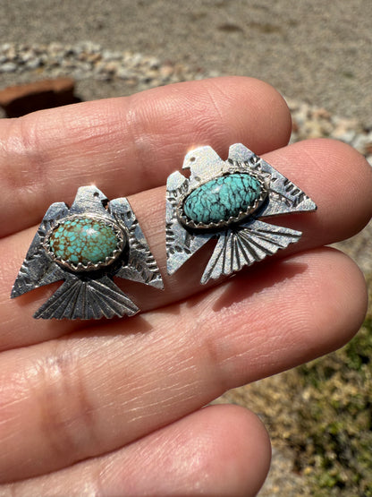 Sleeping Beauty Thunderbird Stud Earrings