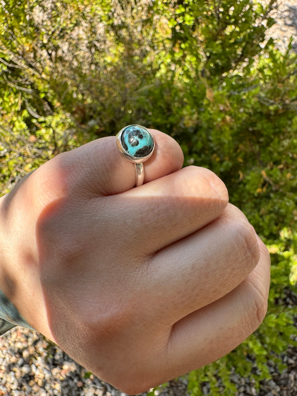 Turquoise Round Ring (Sz 5)