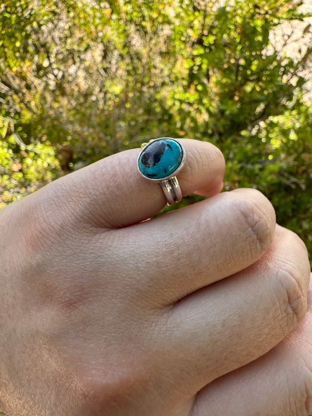 Mexican Turquoise Ring (Sz 4)