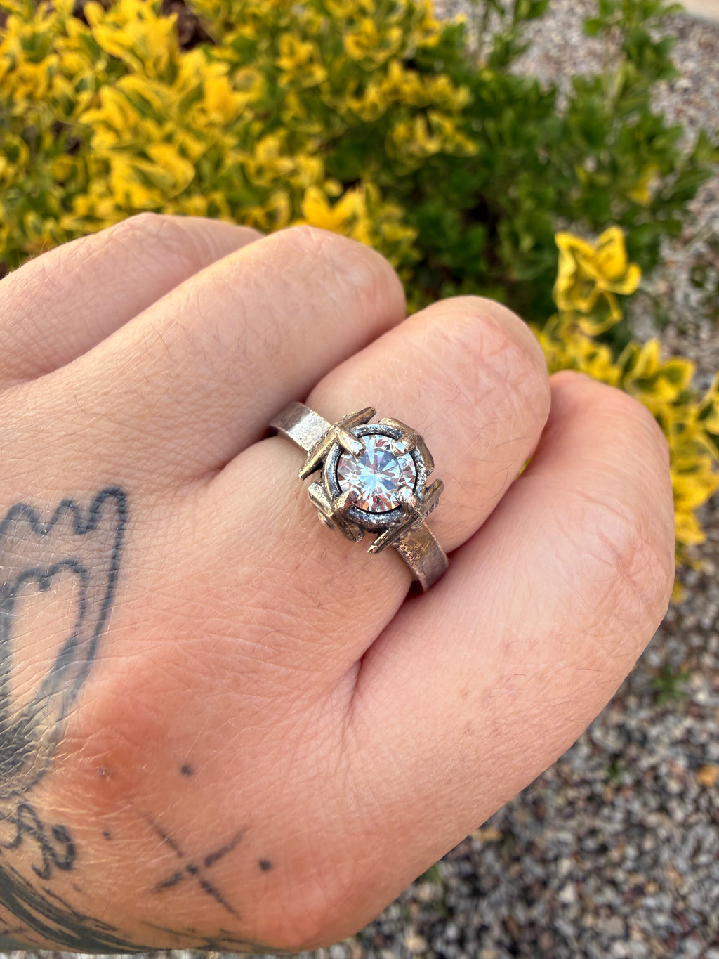 Rustic Navajo Ring (Sz 8)