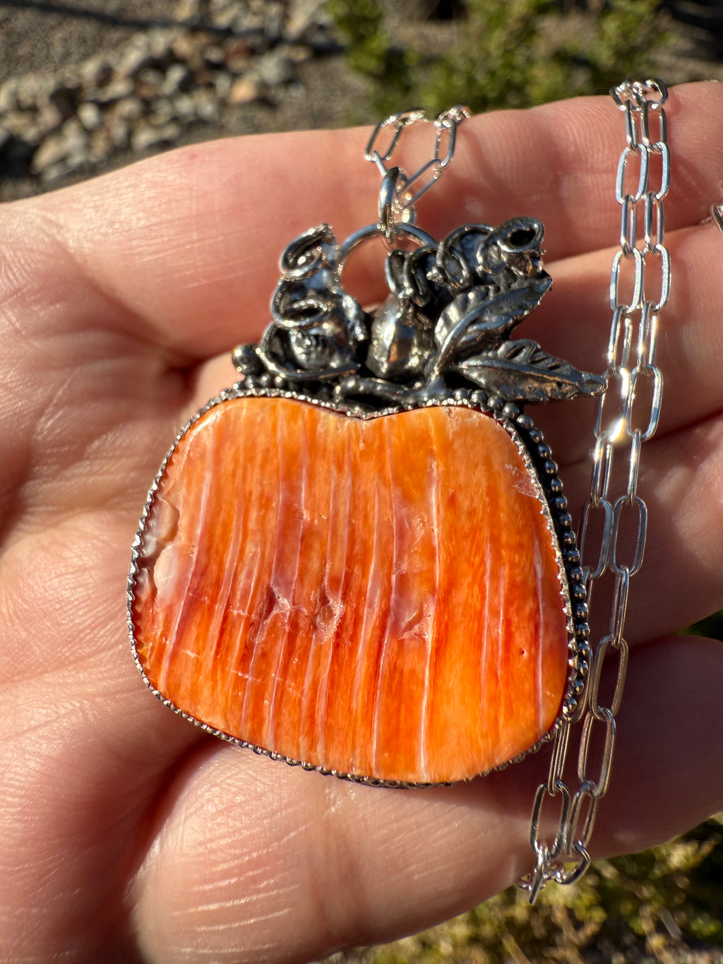 Large Pumpkin Necklace (3)