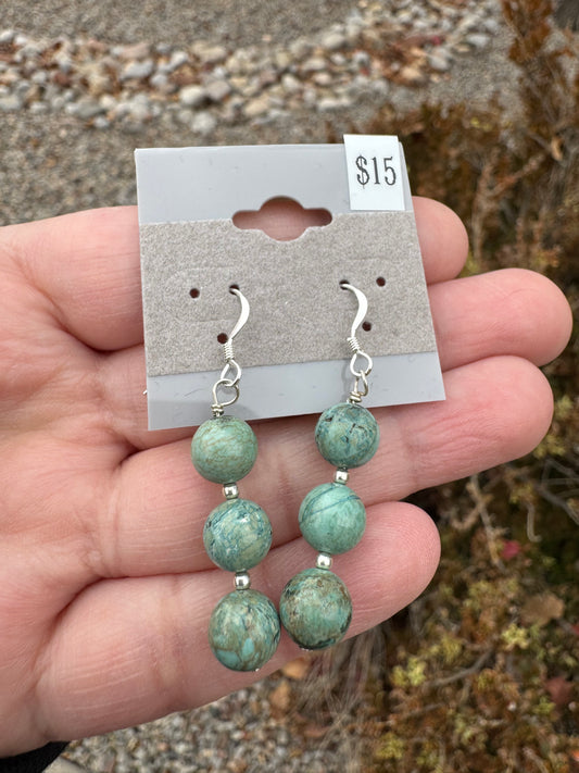 Turquoise Wire-wrapped Earrings (7)