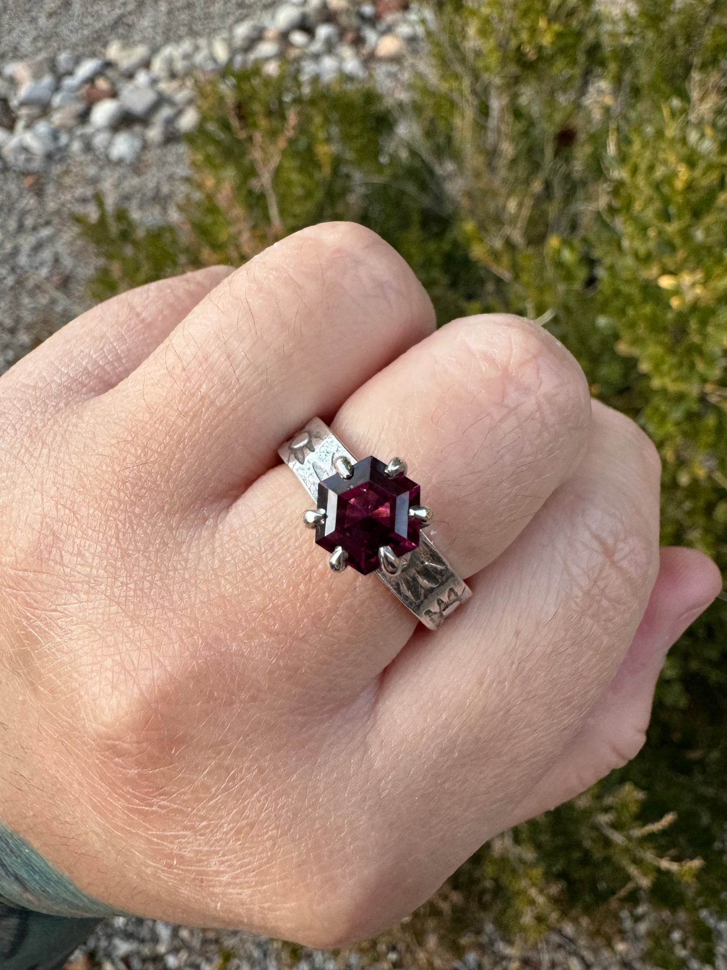 Rhodolite Garnet Ring (Sz 9.25)