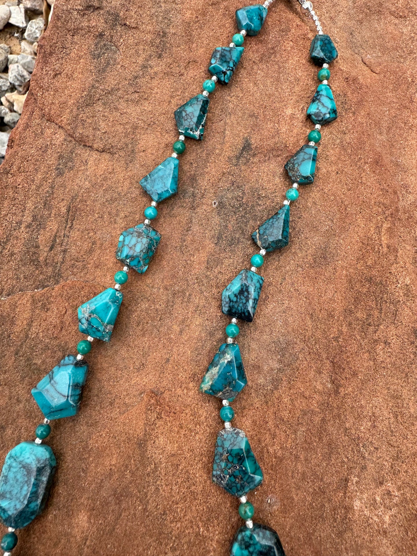 Geometric Turquoise Necklace