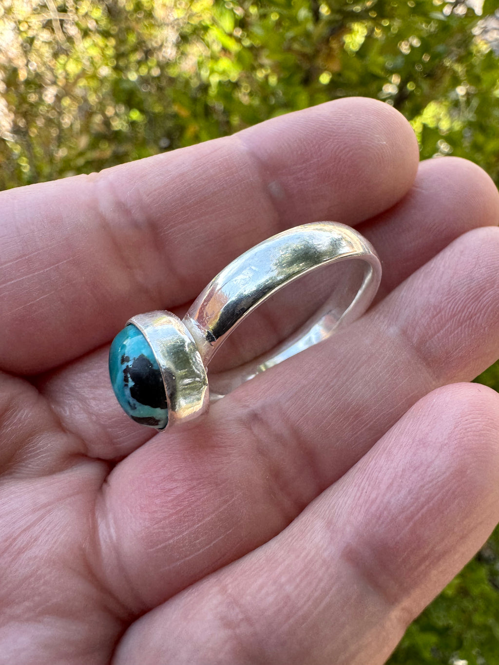 Turquoise Oval Ring (Sz 12)