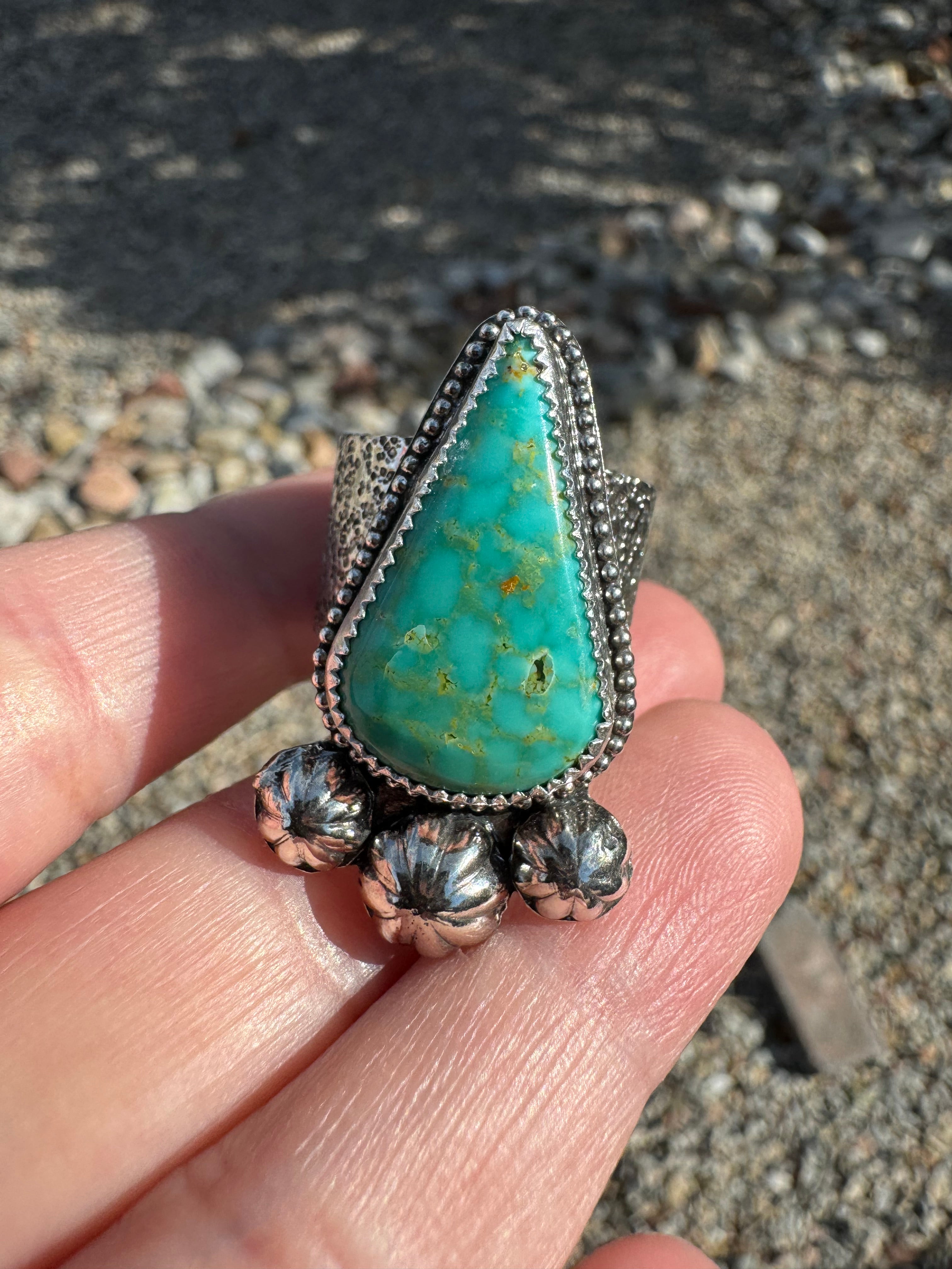 Sonoran Turquoise Concho Squash Blossom Set