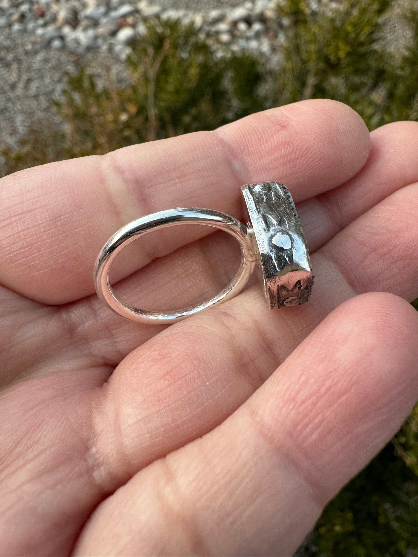 Sterling Opal Ring (Sz 7)