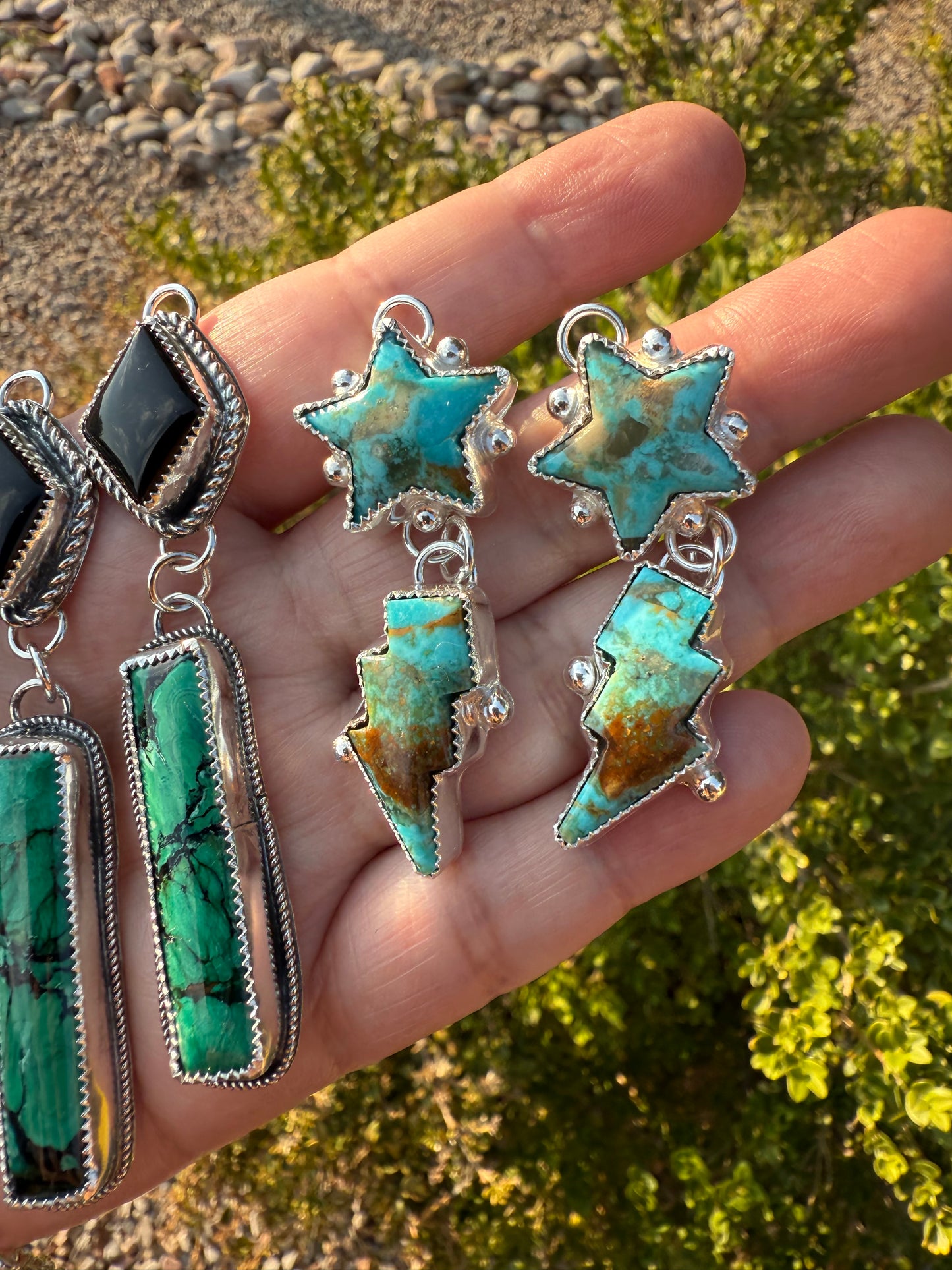 Star & Lightning Earrings