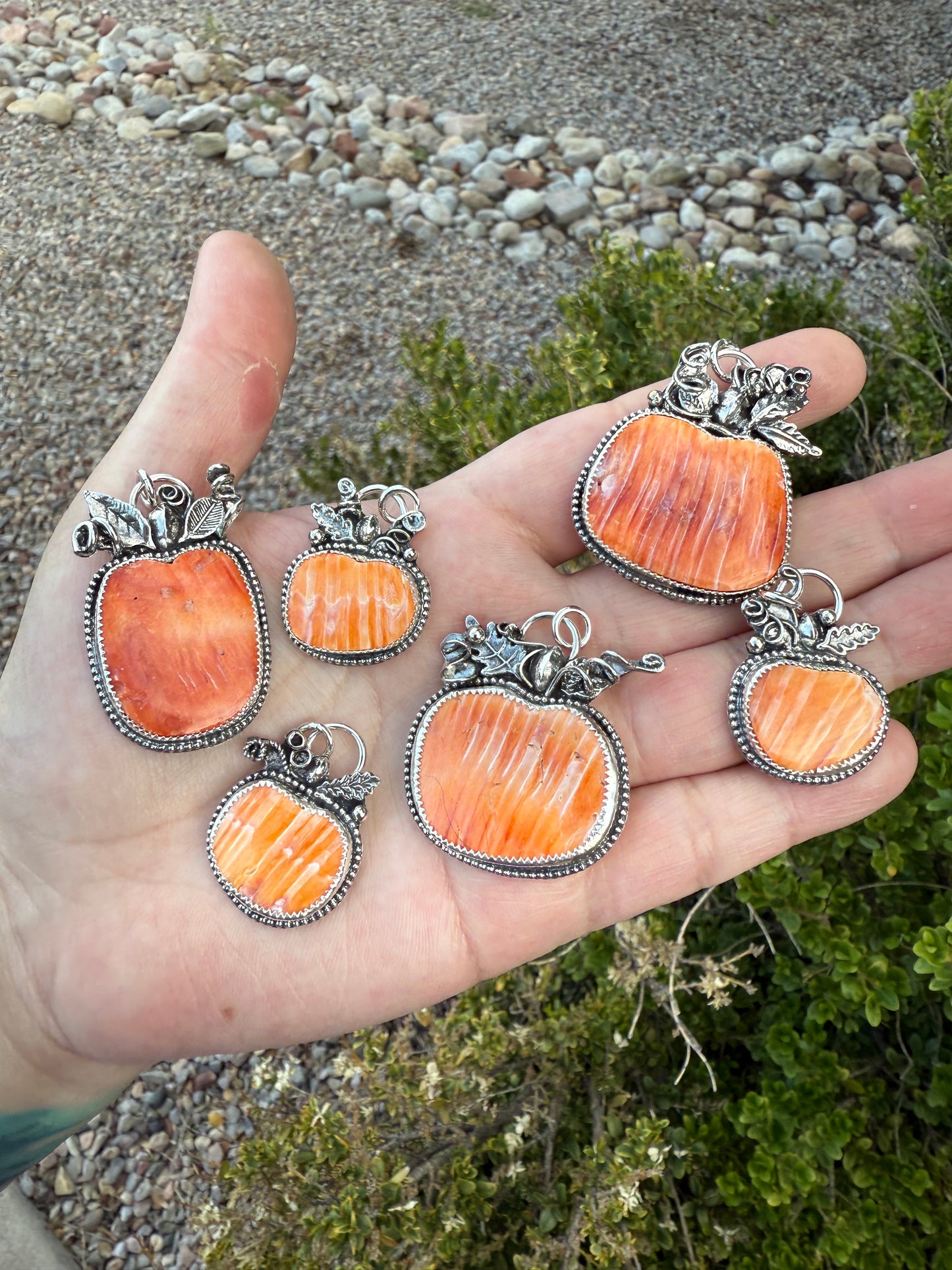 Large Pumpkin Necklace (1)