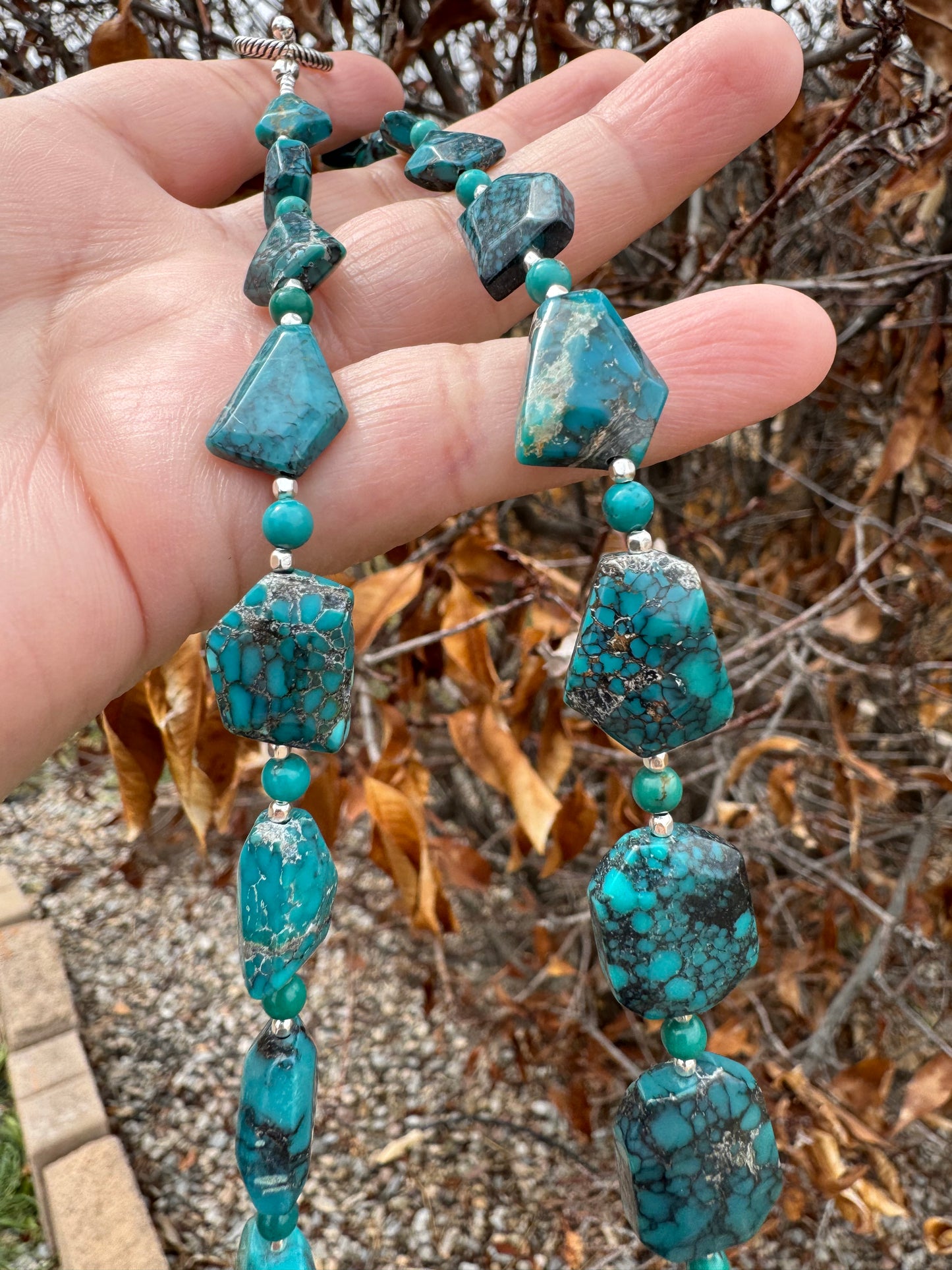 Geometric Turquoise Necklace